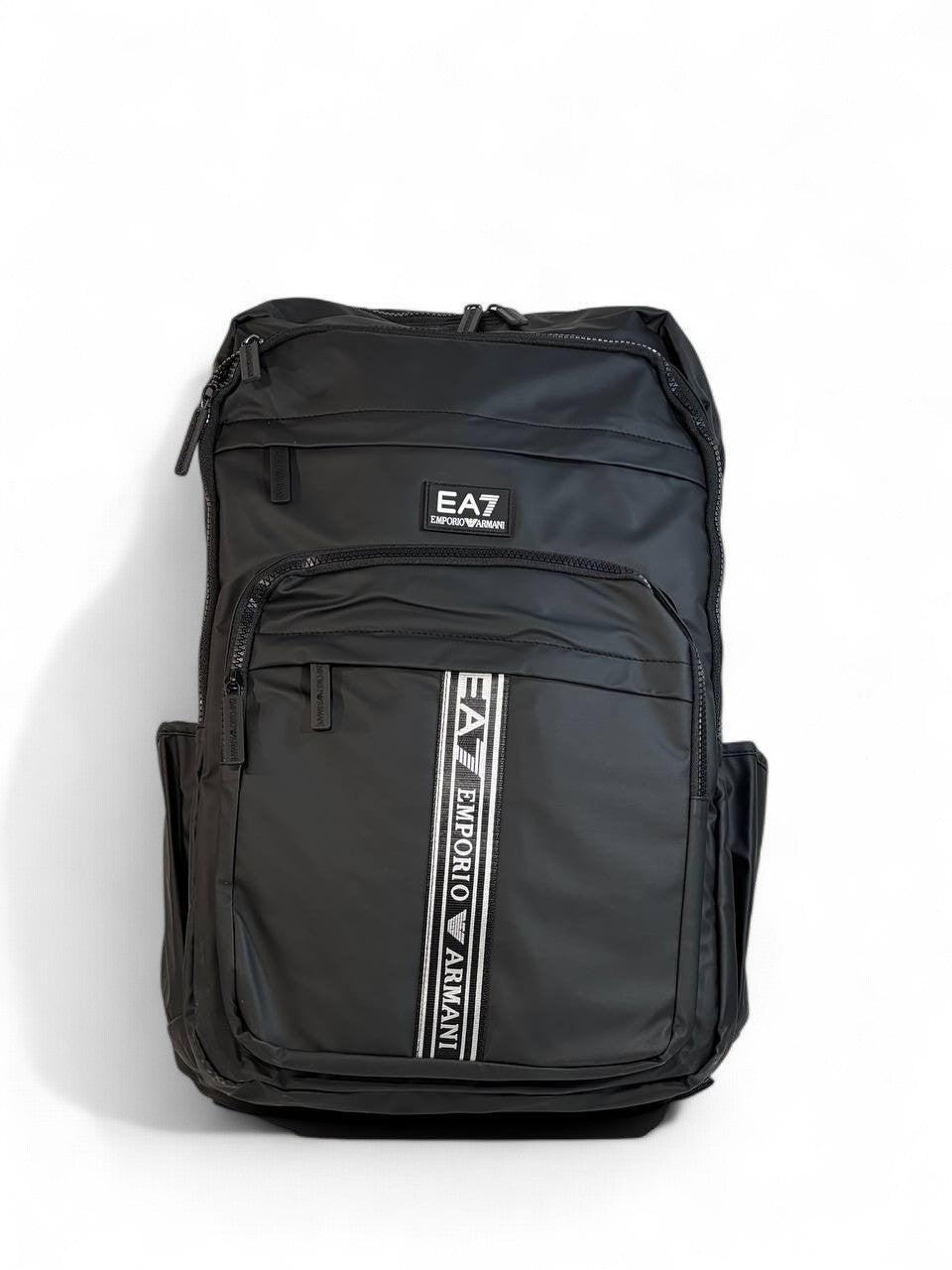 Emporio Armani EA7 Black Backpack 🎒 | Sport-Luxe Designer Bag for Everyday Performance
