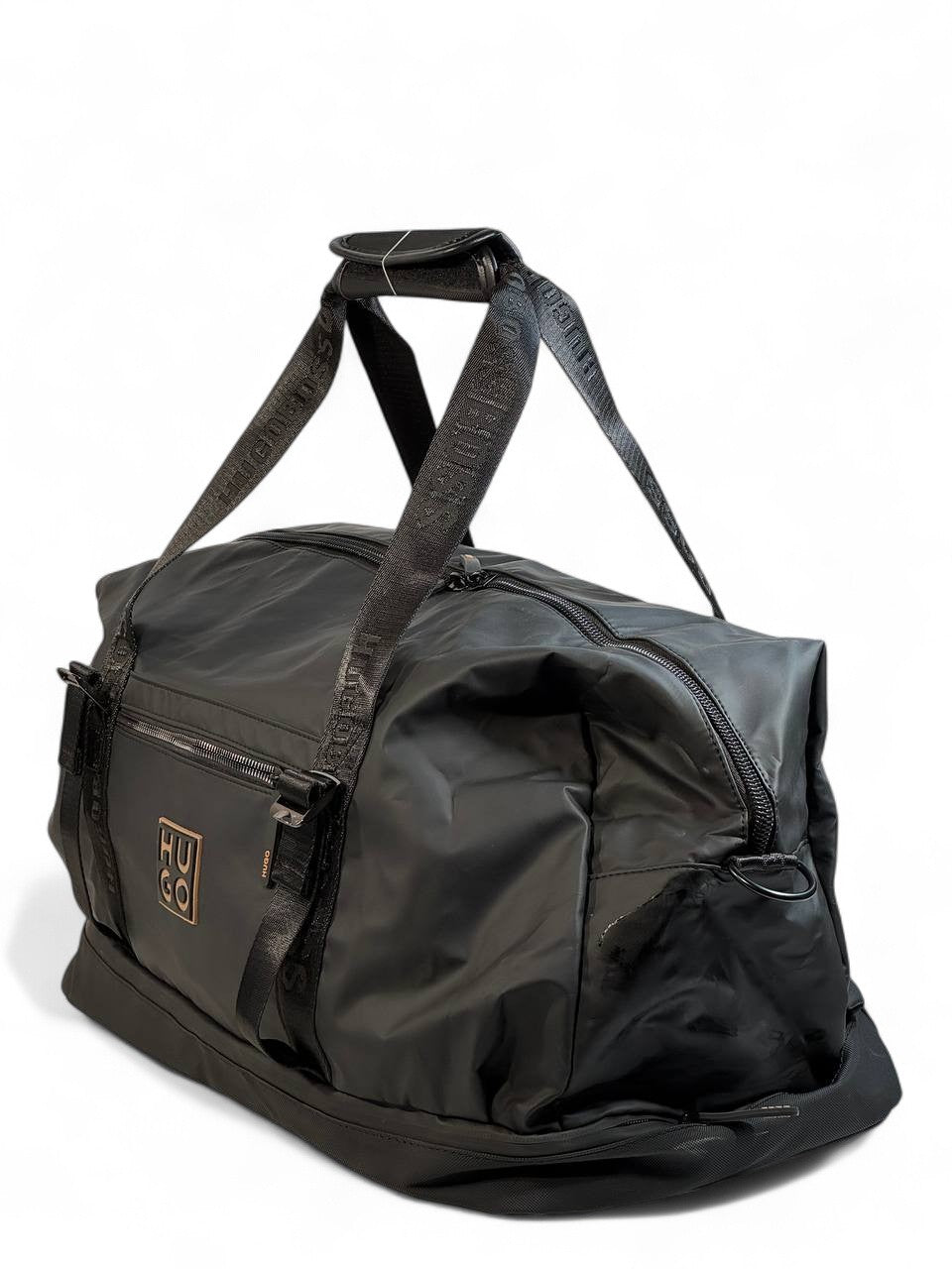 HUGO BOSS Black Duffle Bag 🖤 | Premium Travel & Gym Bag with Bold Modern Design