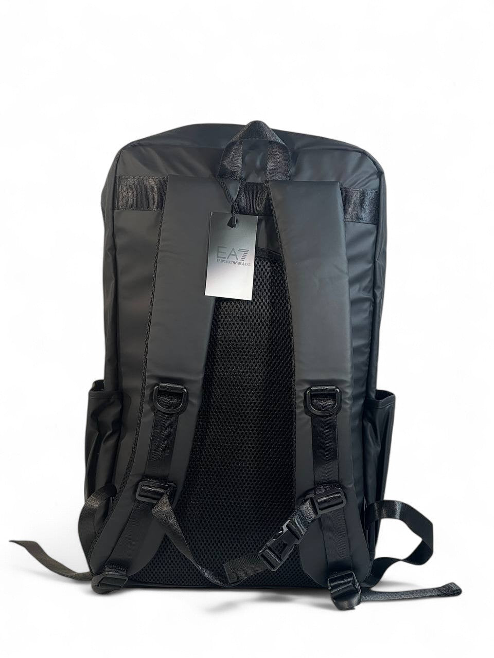 Emporio Armani EA7 Black Backpack 🎒 | Luxury Sporty Designer Bag for Everyday Style