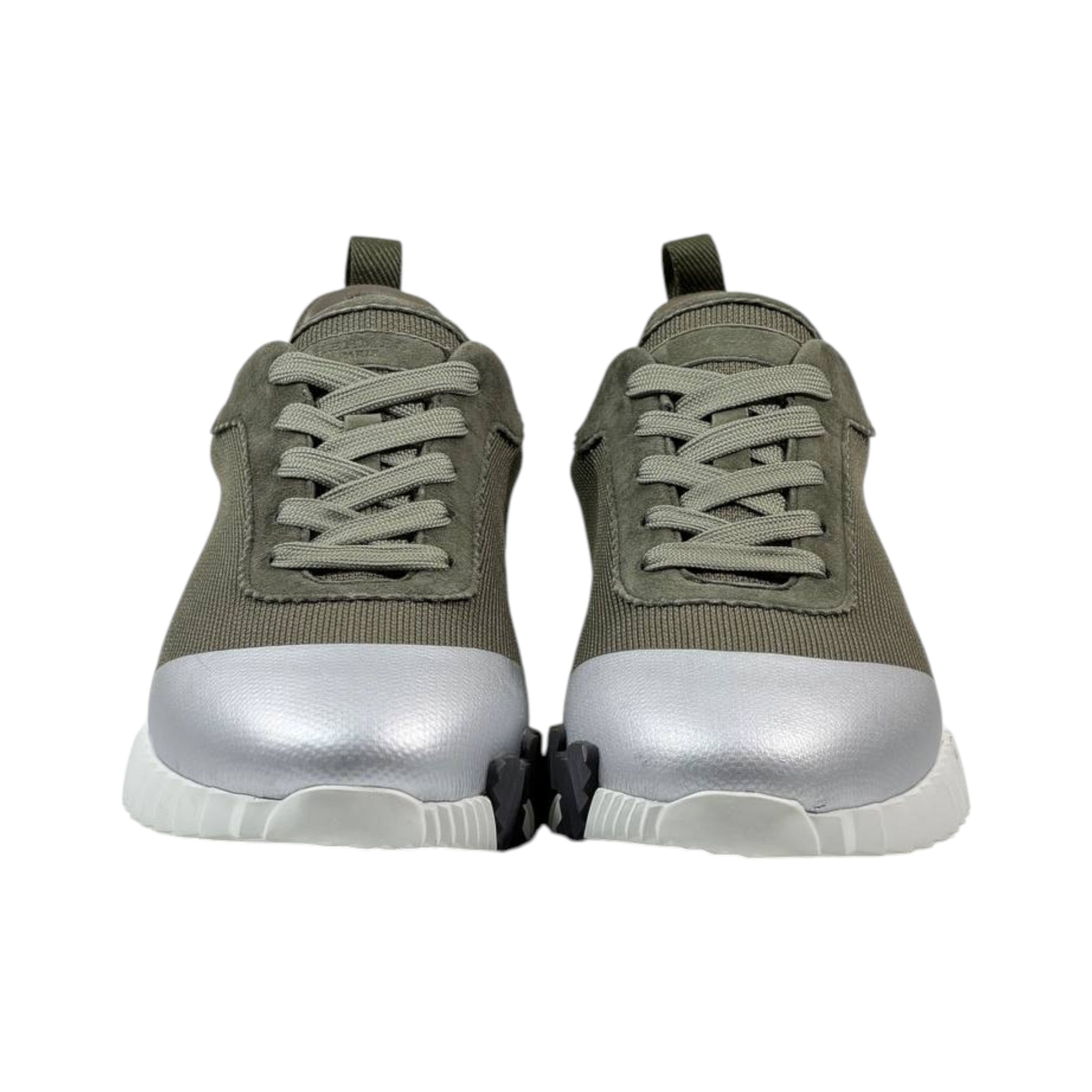 💚🩶 Hermès Futuristic Colorblock Sneakers 👟⚡