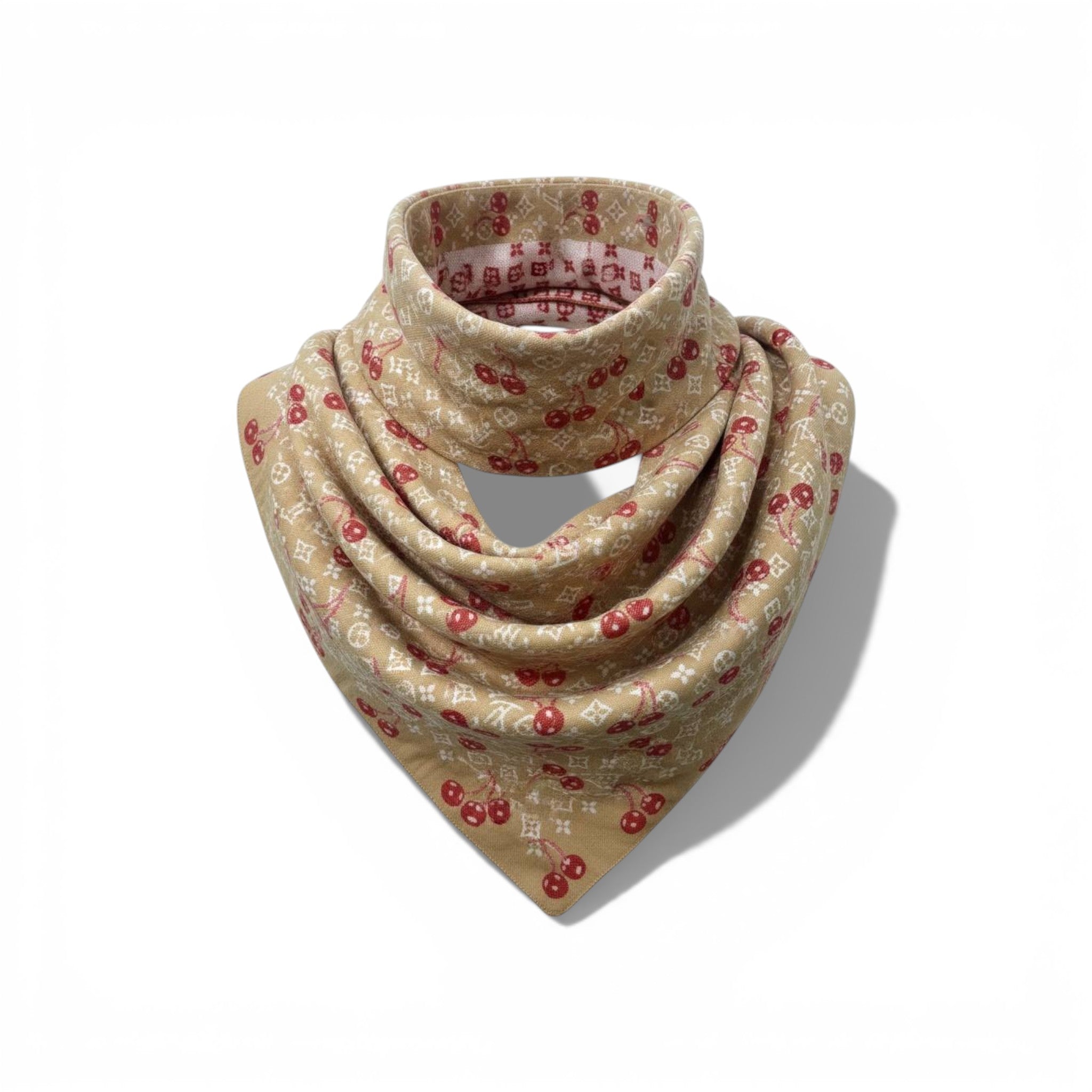 Louis Vuitton Cherry Monogram Scarf 🍒✨ | Playful Luxury Icon
