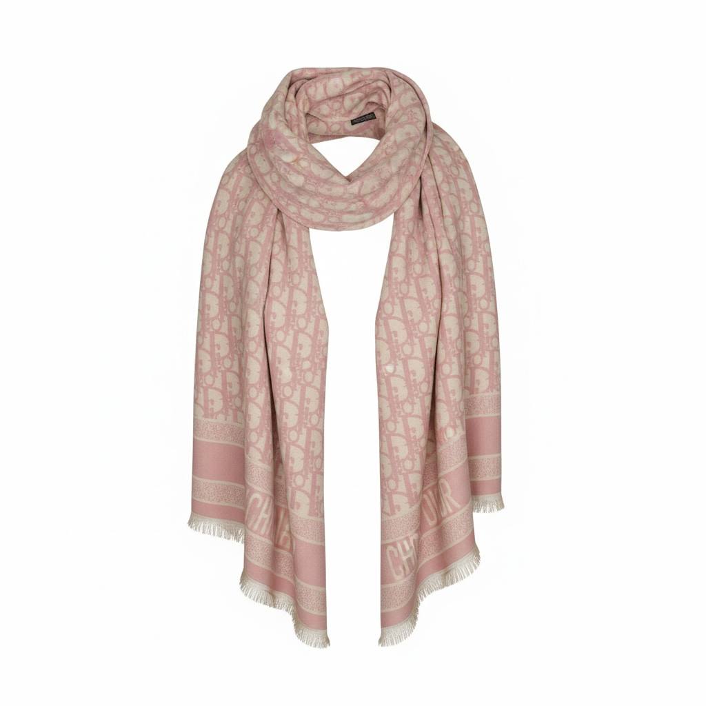 Christian Dior Pink Oblique Scarf 🌸✨ | Soft Feminine Luxury