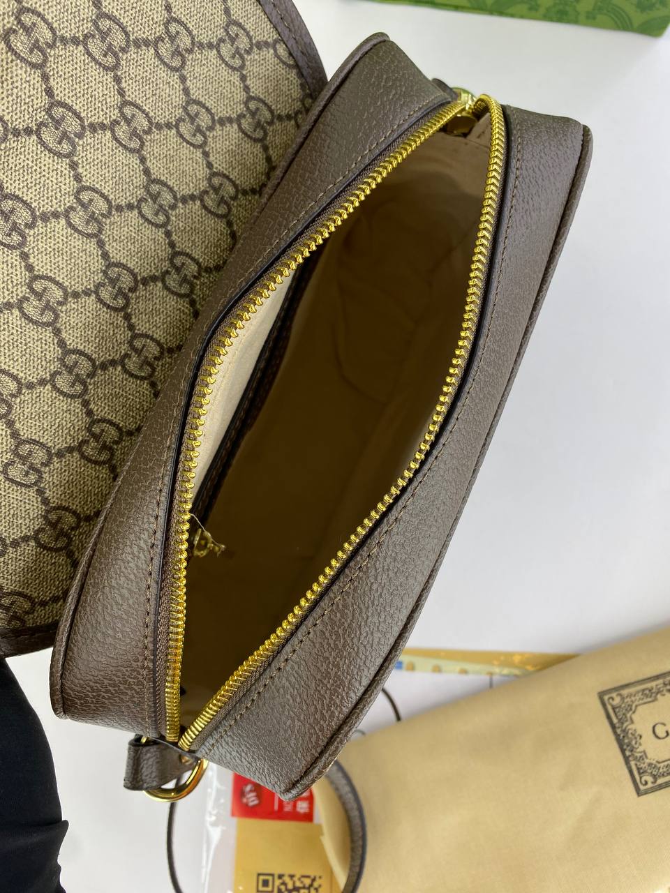 Gucci GG Supreme Mini Bag with Embellished Strap