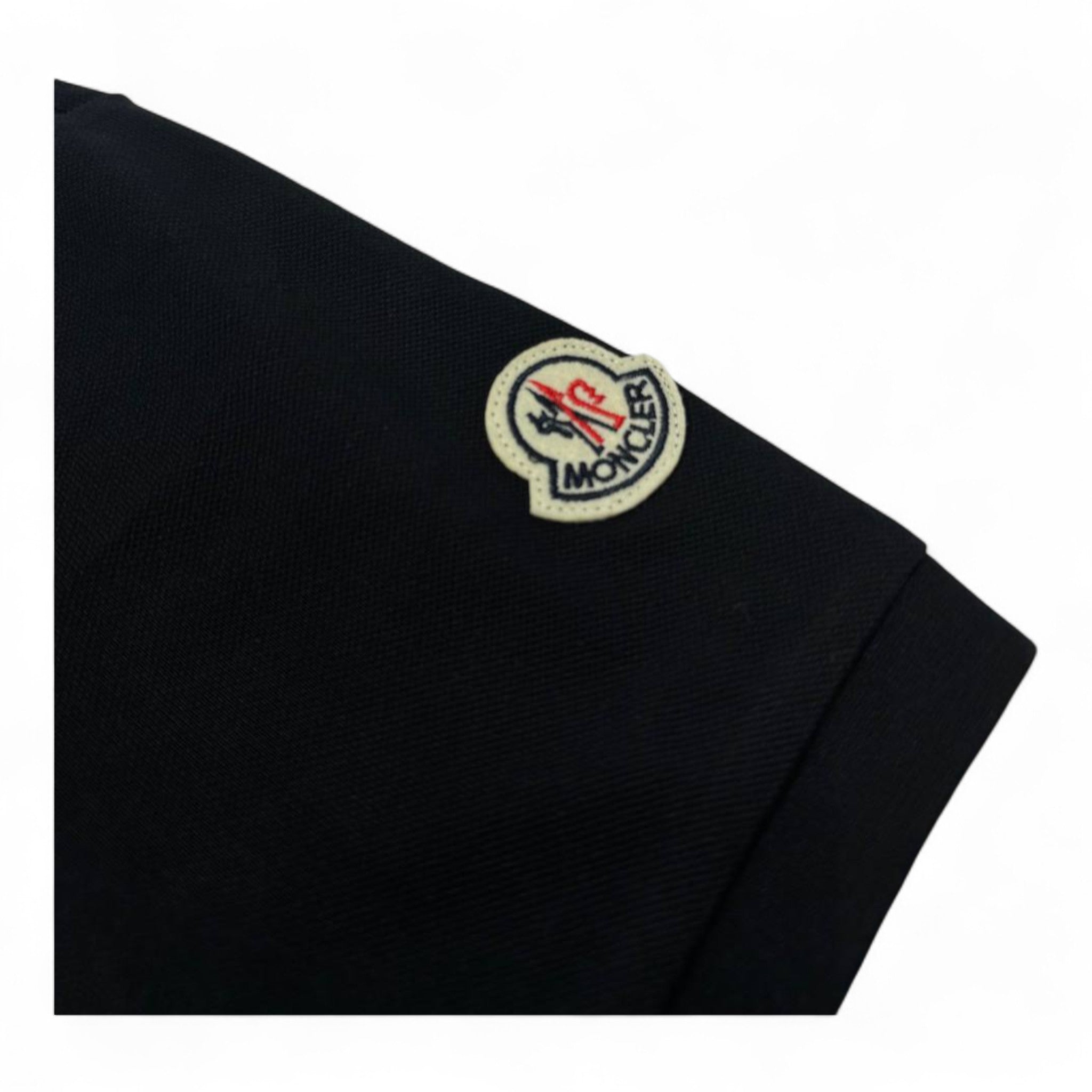 🧊 Moncler Graphic Logo Polo – Black with Iconic Patch 🇫🇷✨