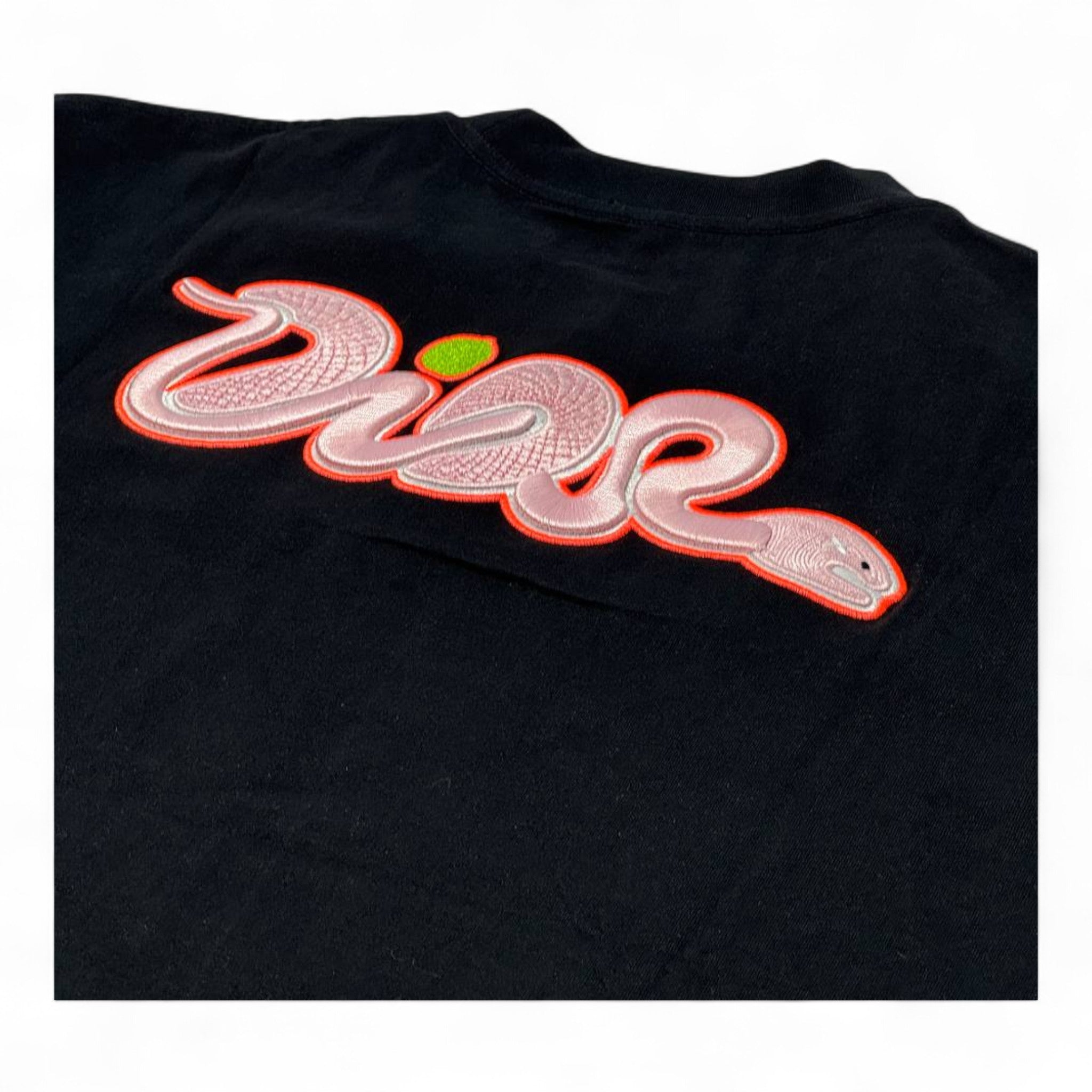 🐍 Dior Snake Script Tee – Black Edition with Embroidered Back Graphic 🔥🖤