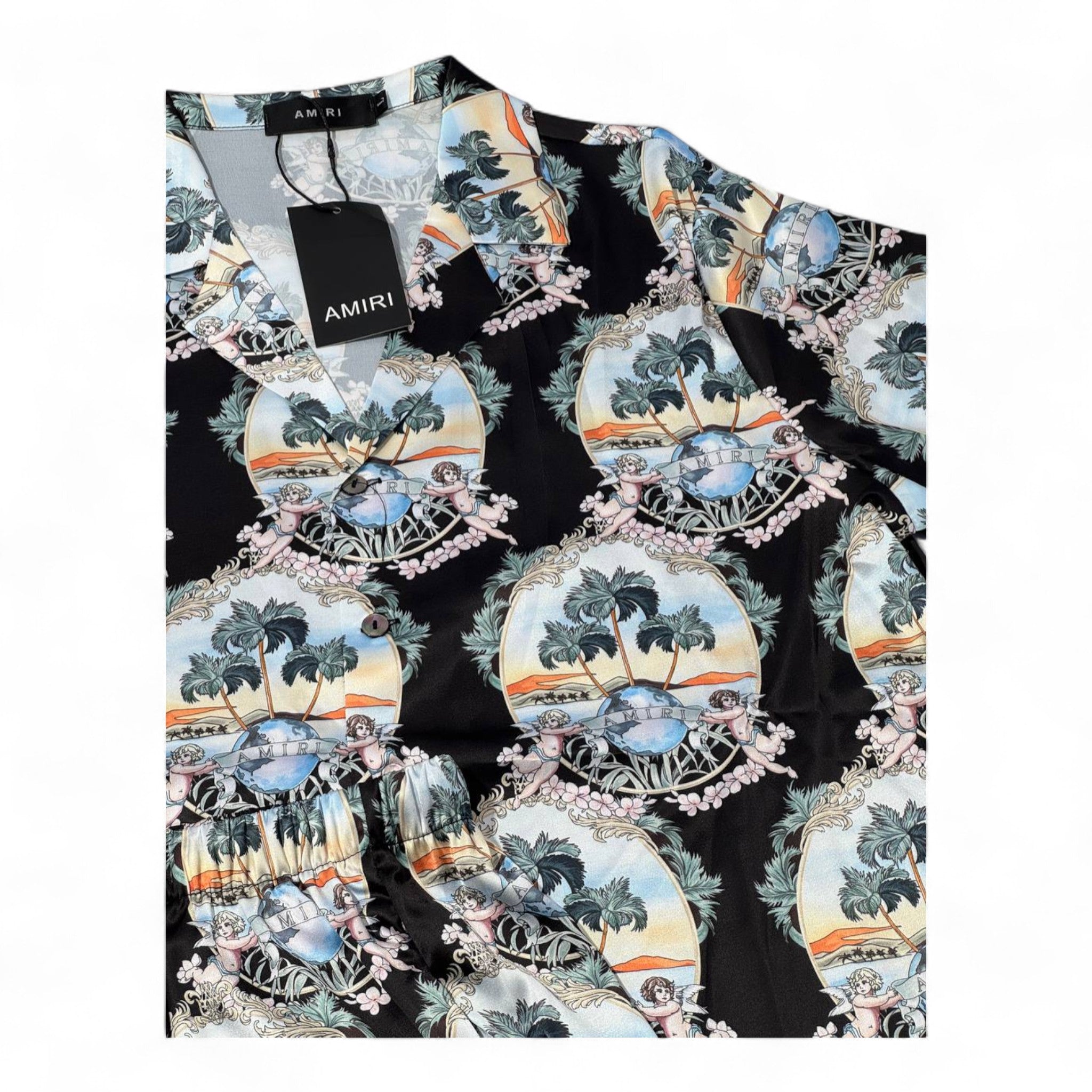 🌴 AMIRI Tropical Vacation Set – Sunset Luxury in Motion 🐚