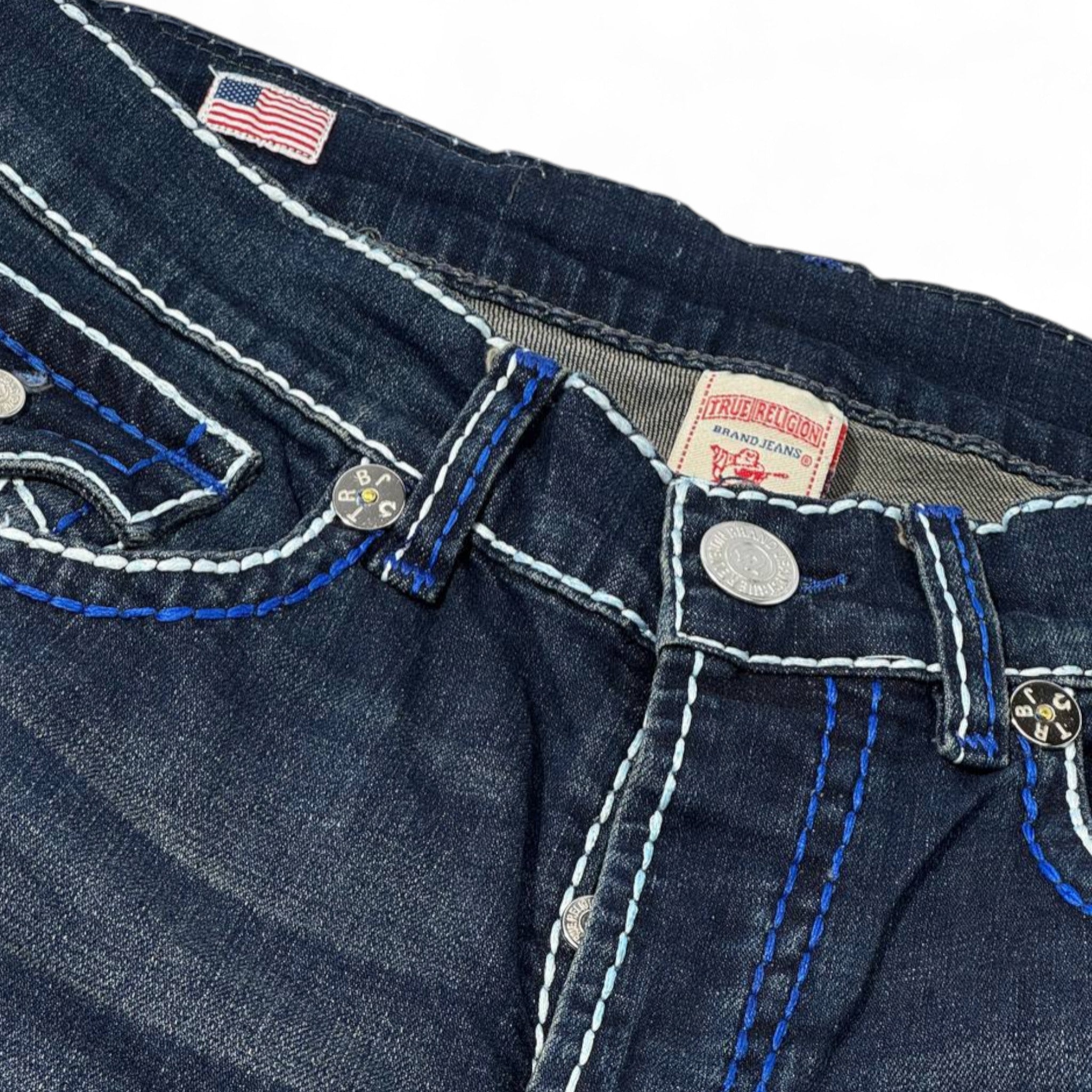 🔵 True Religion Super T Jeans – Iconic Stitch, Legendary Fit 💥