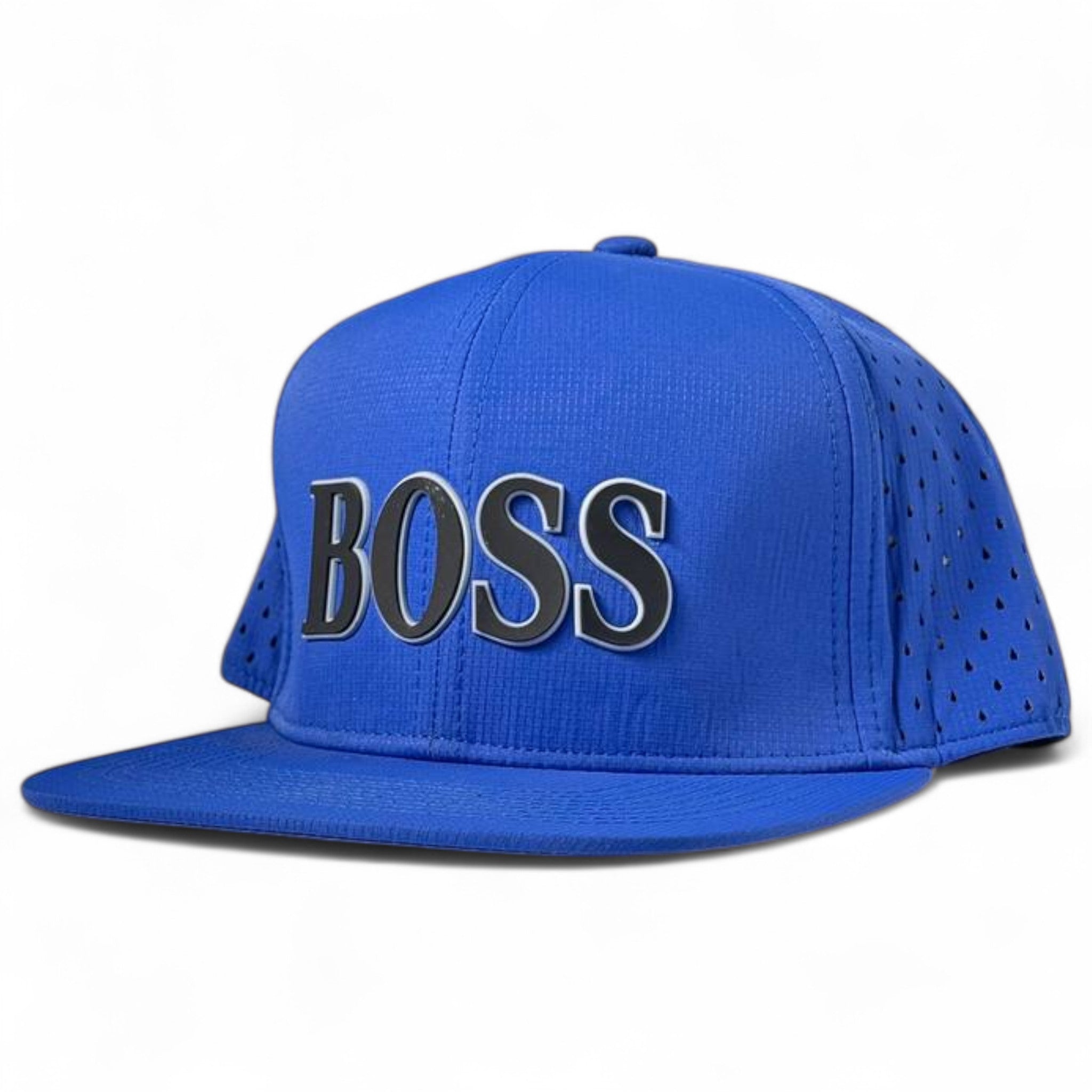 BOSS Blue Snapback Cap โ Power Meets Premium Streetwear