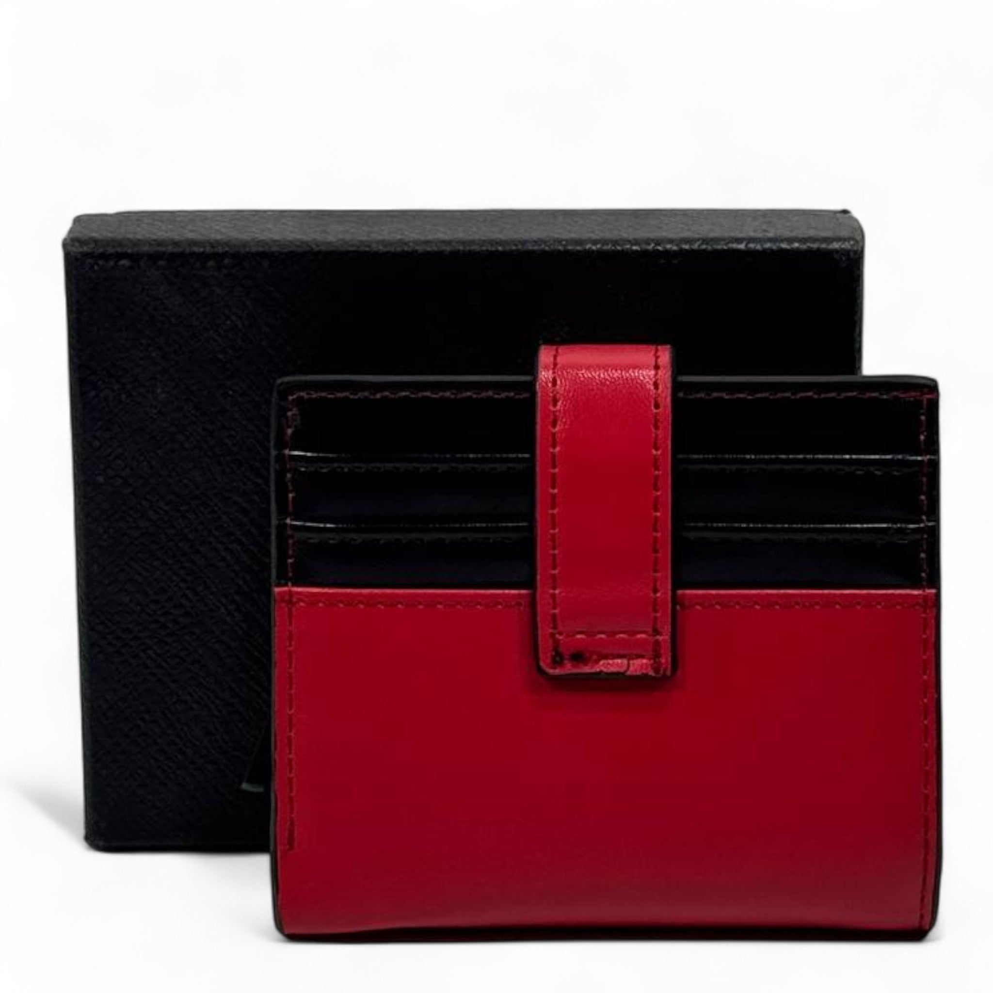 ❤️ Ferrari Red Leather Card Holder – Bold Power, Italian Precision