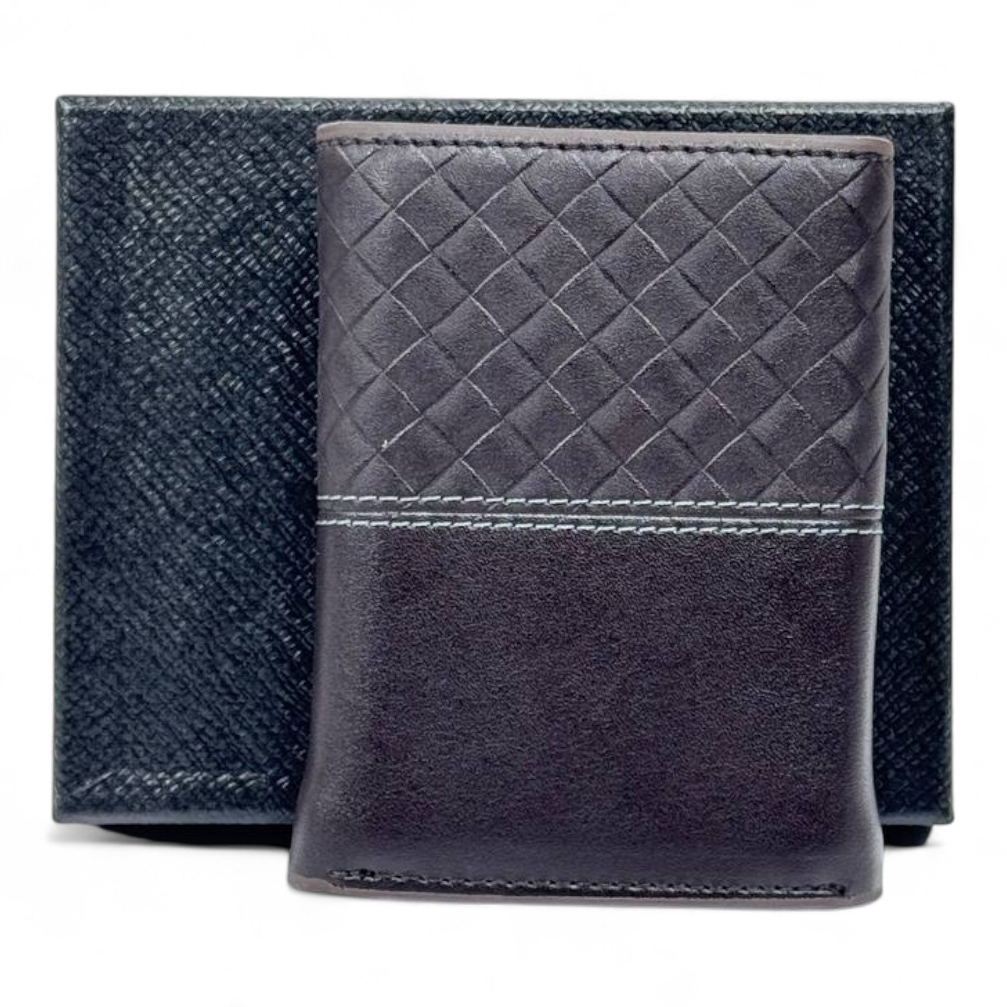 🤎 Giorgio Armani Brown Woven Wallet – Subtle Luxury, Italian Craftsmanship