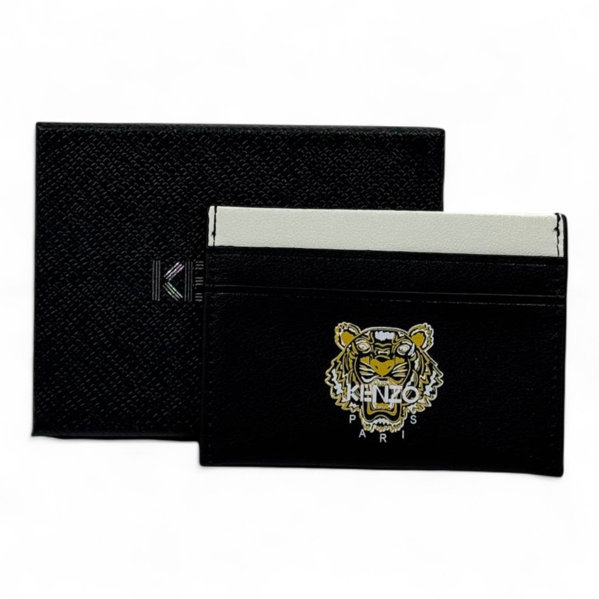 🐯 Kenzo Paris Black & White Tiger Card Holder – Urban Luxury, Parisian Spirit