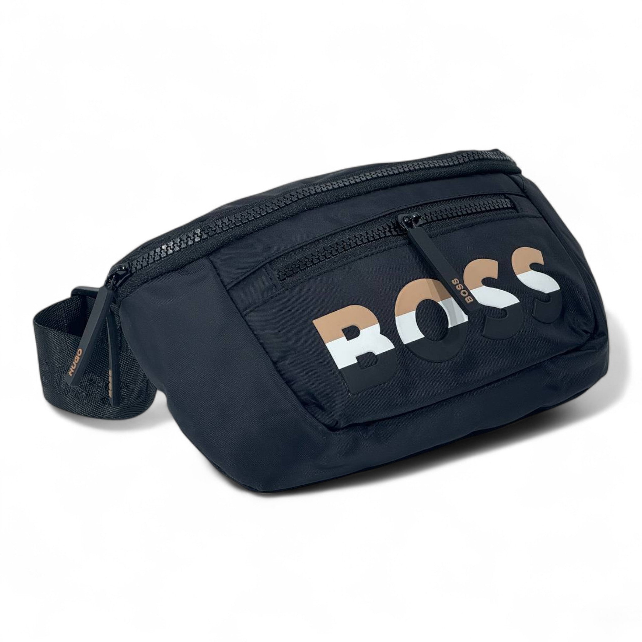 BOSS Signature Waist Bag – Black Edition 🖤 | Trendy Crossbody for Everyday Style