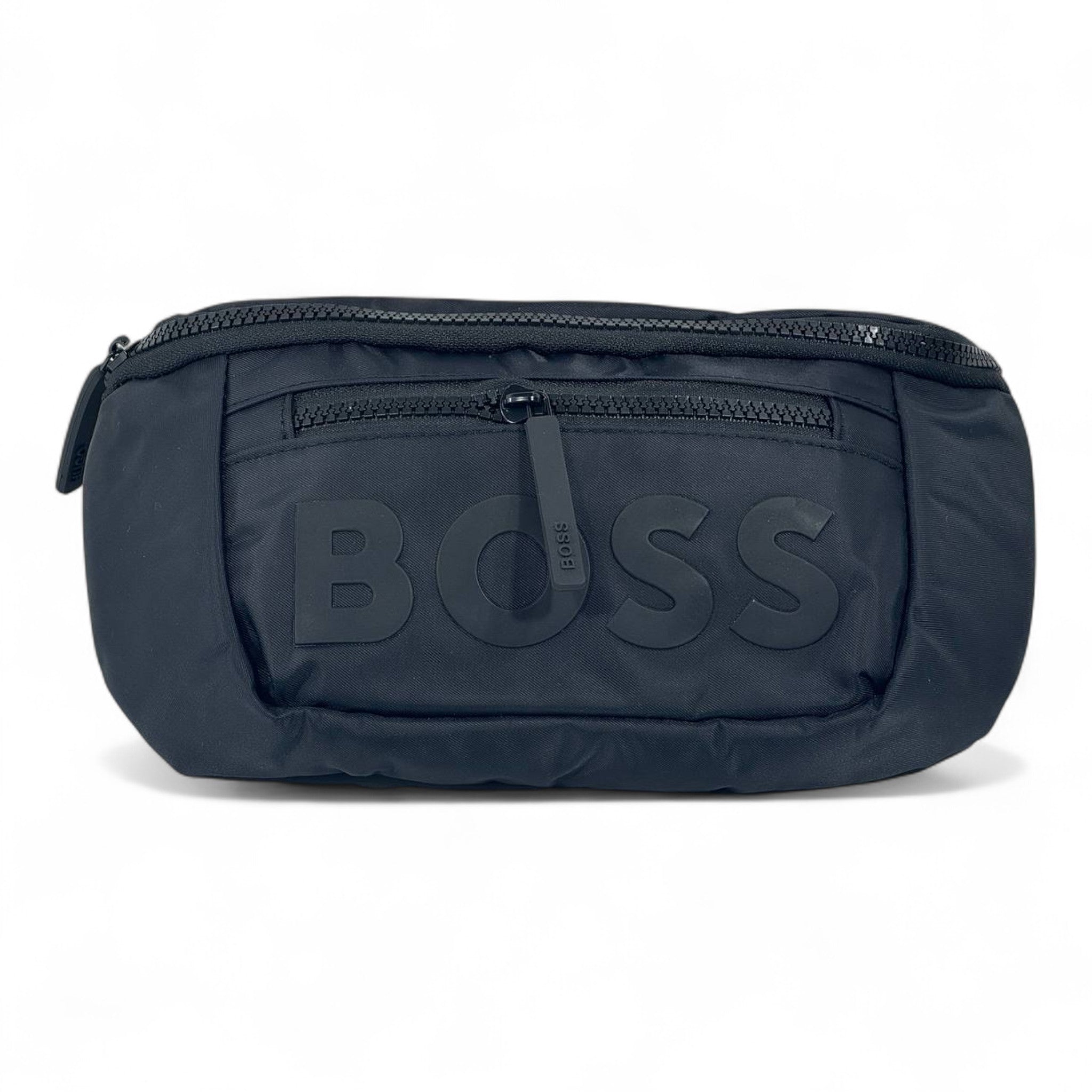 BOSS Matte Black Waist Bag – Minimalist Edition 🖤 | Luxury Everyday Crossbody