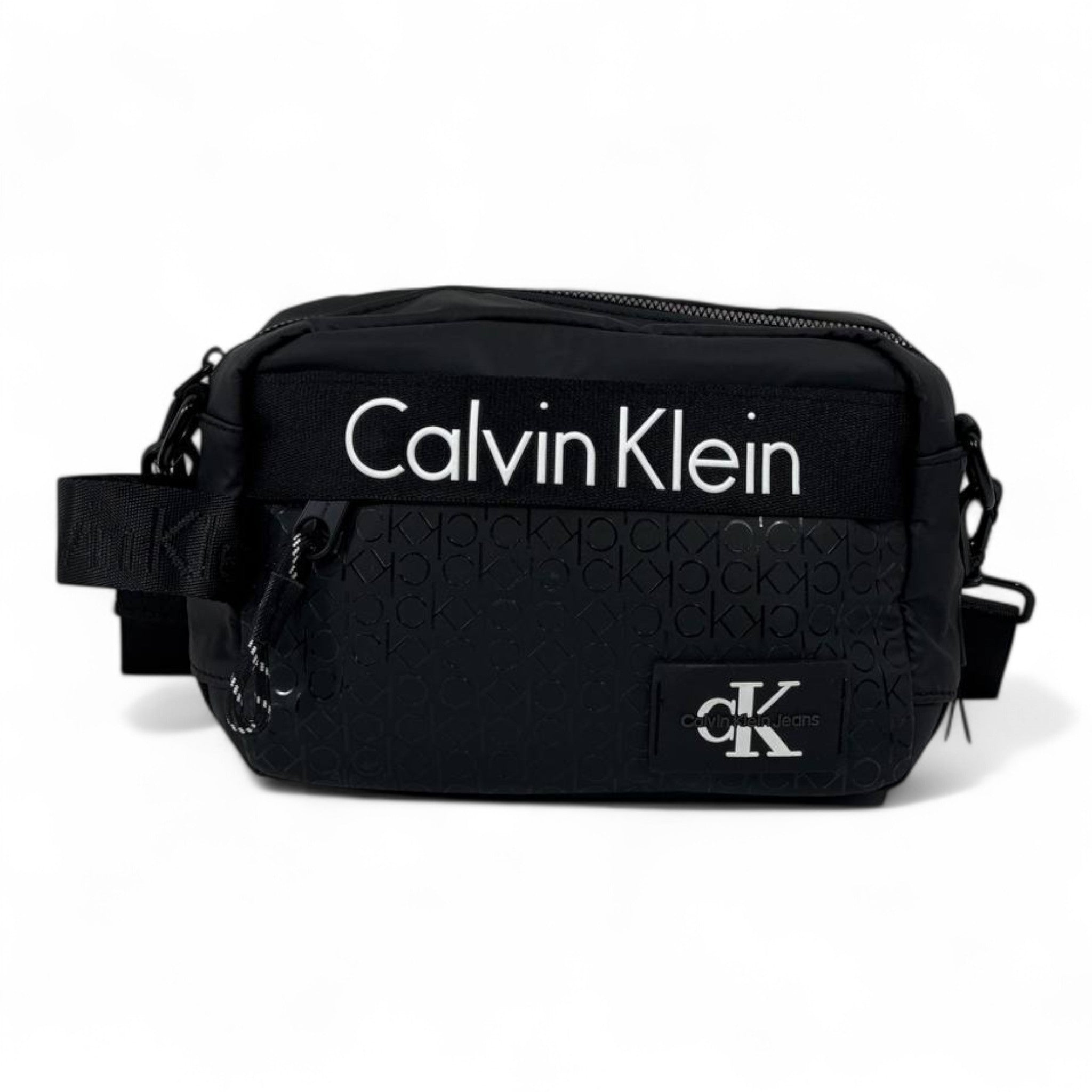 Calvin Klein Monogram Crossbody Bag – Classic Black Edition 🖤 | Timeless Urban Luxury