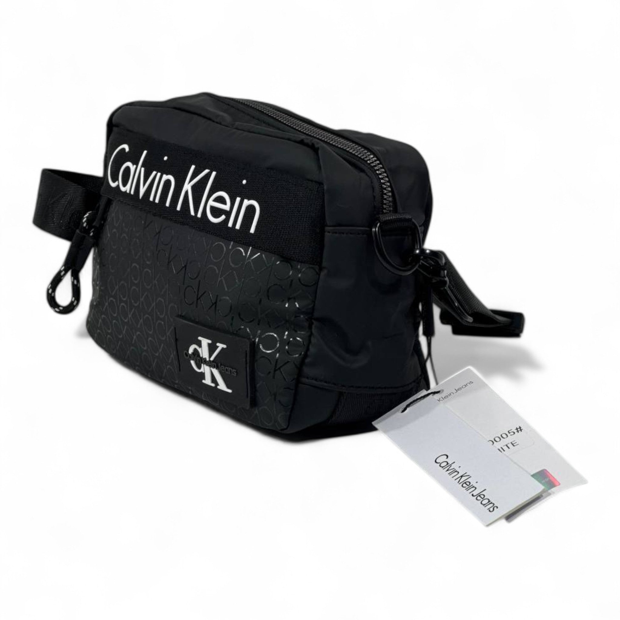 Calvin Klein Monogram Crossbody Bag – Classic Black Edition 🖤 | Timeless Urban Luxury