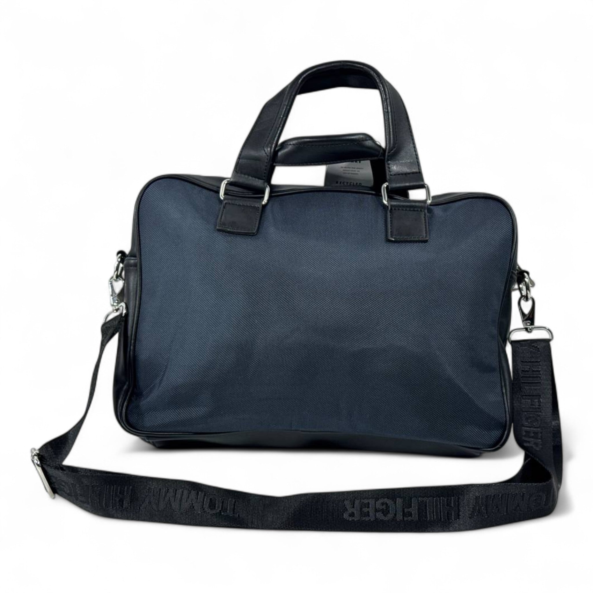 Tommy Hilfiger Executive Travel Bag – Navy & Black Edition 💼 | Timeless Business Style