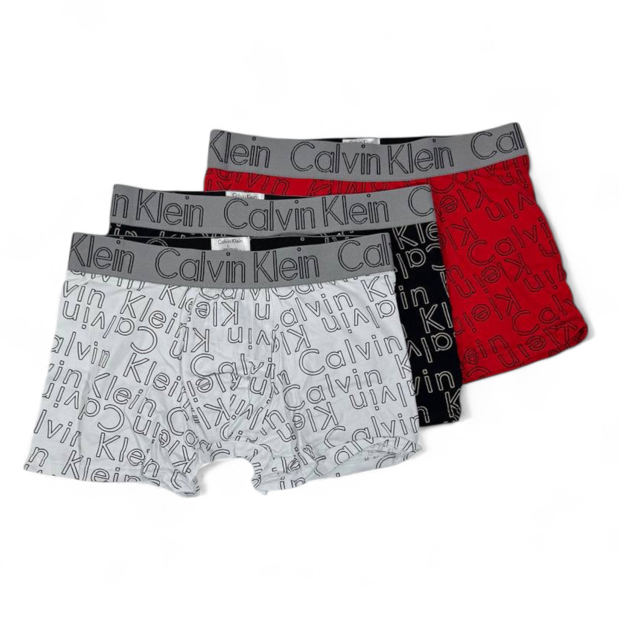 Calvin Klein Logo Print Boxer Set (3 Pieces) 🖤 | Bold Comfort & Designer Style