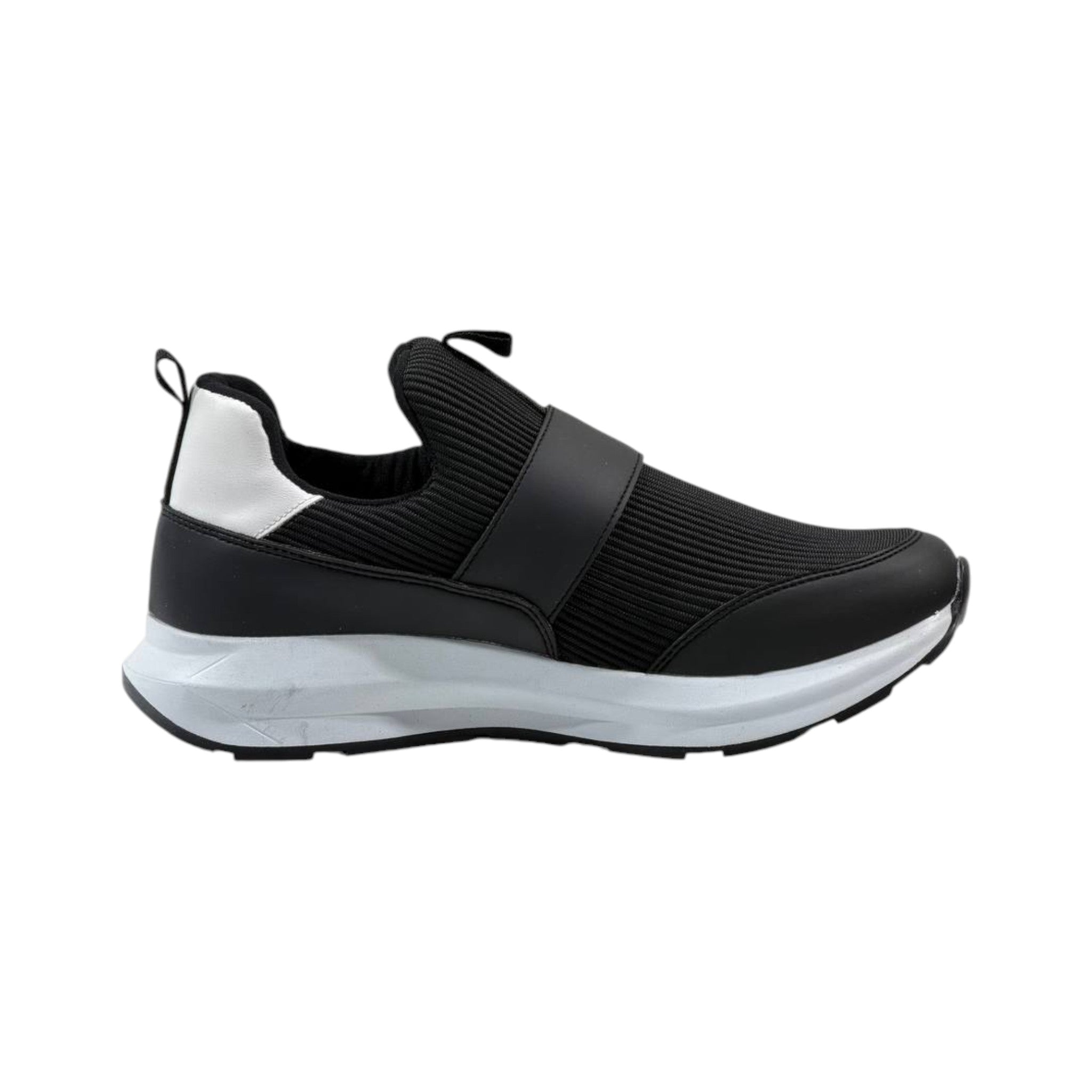 Emporio Armani Ribbed Slip-On Sneakers ⚫⚪