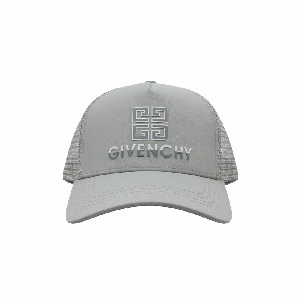 Givenchy Grey Logo Trucker Cap 🩶✨