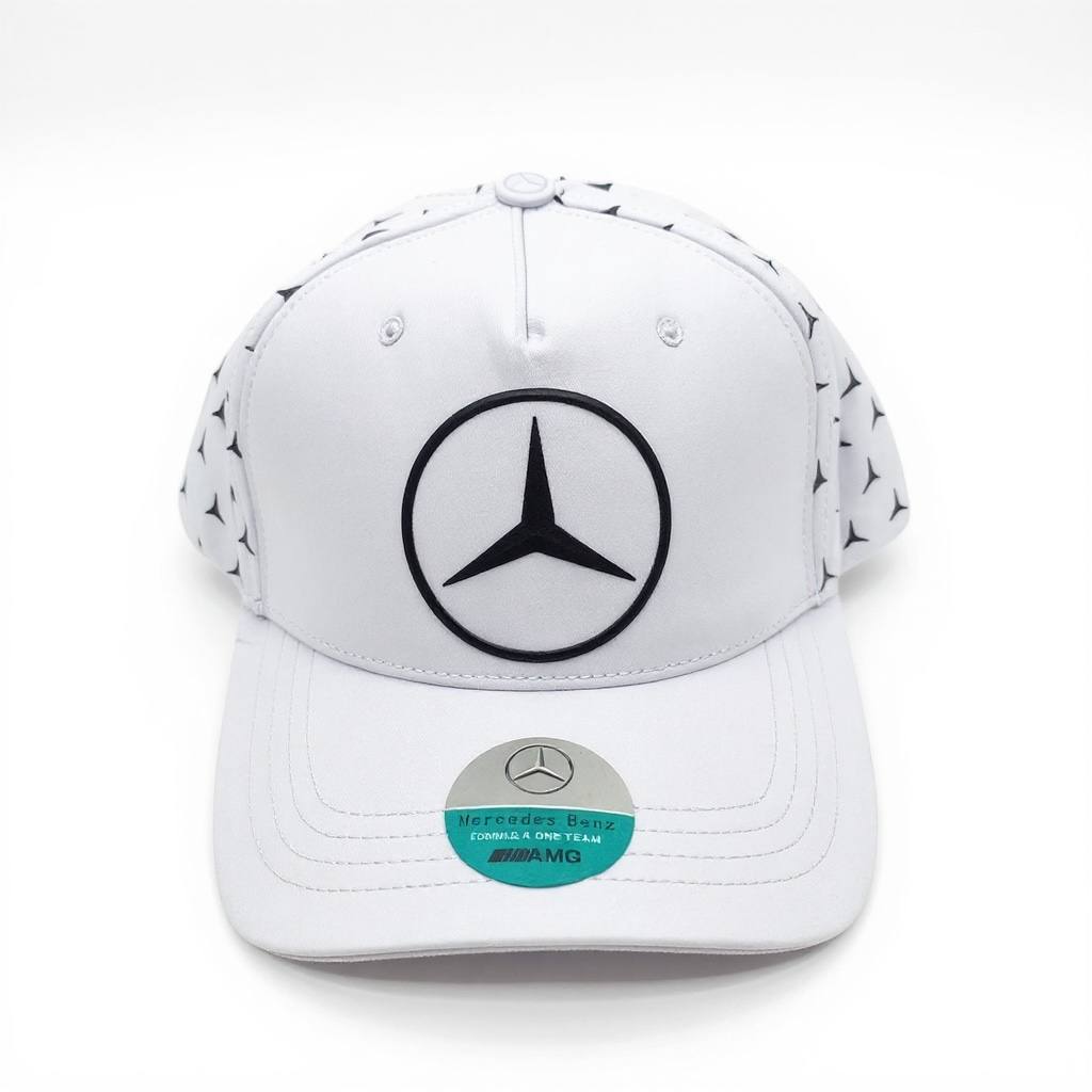 Mercedes-Benz White Star Logo Cap 🤍⭐🚗🔥
