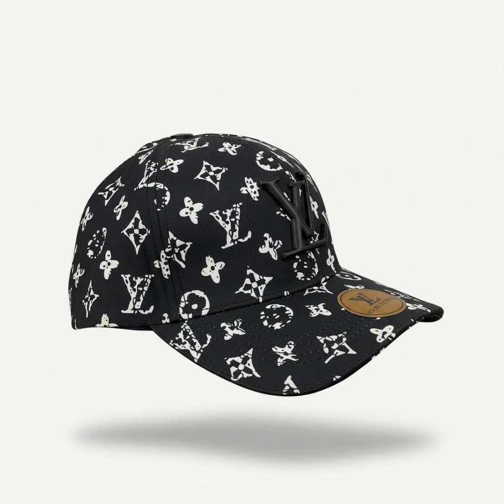 Louis Vuitton Monogram Black Cap – Iconic LV Statement Edition 🖤✨🔥