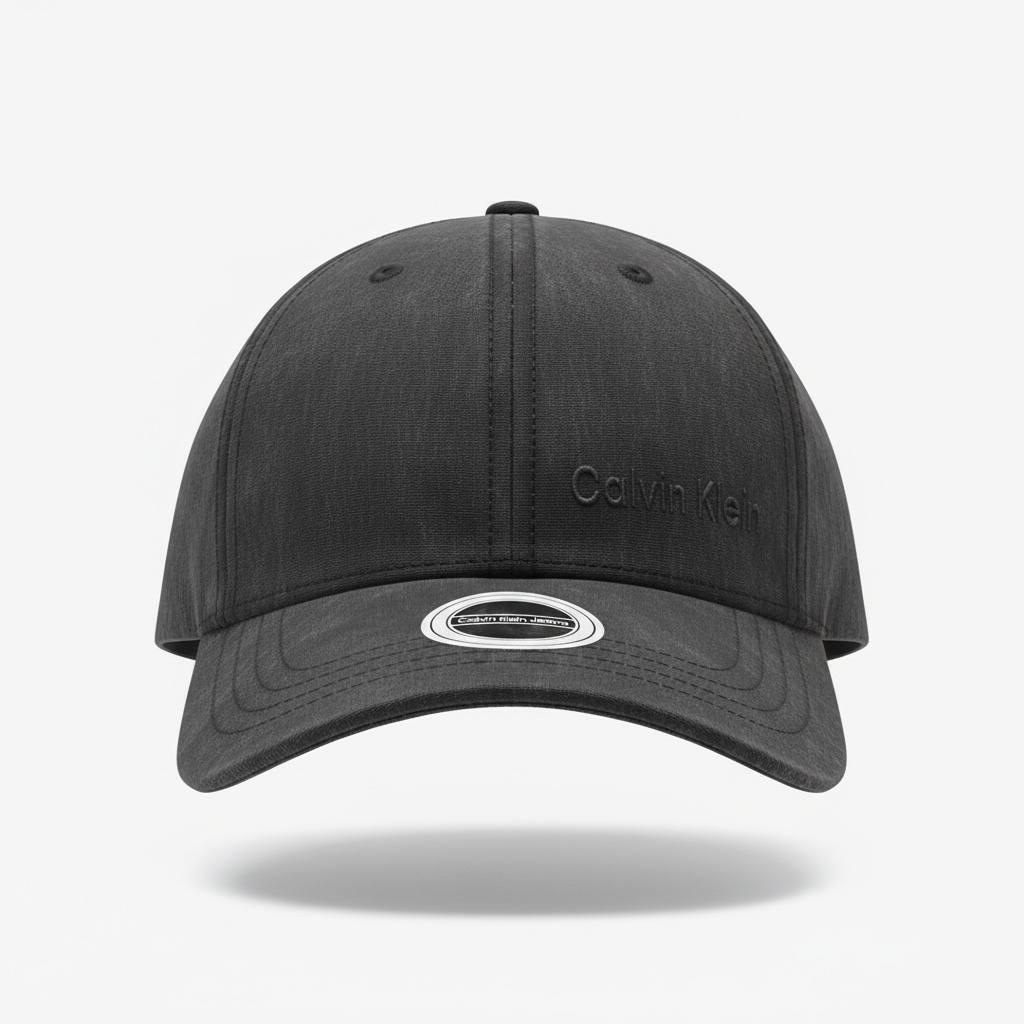 Calvin Klein Black Leather Baseball Cap 🖤🧢✨