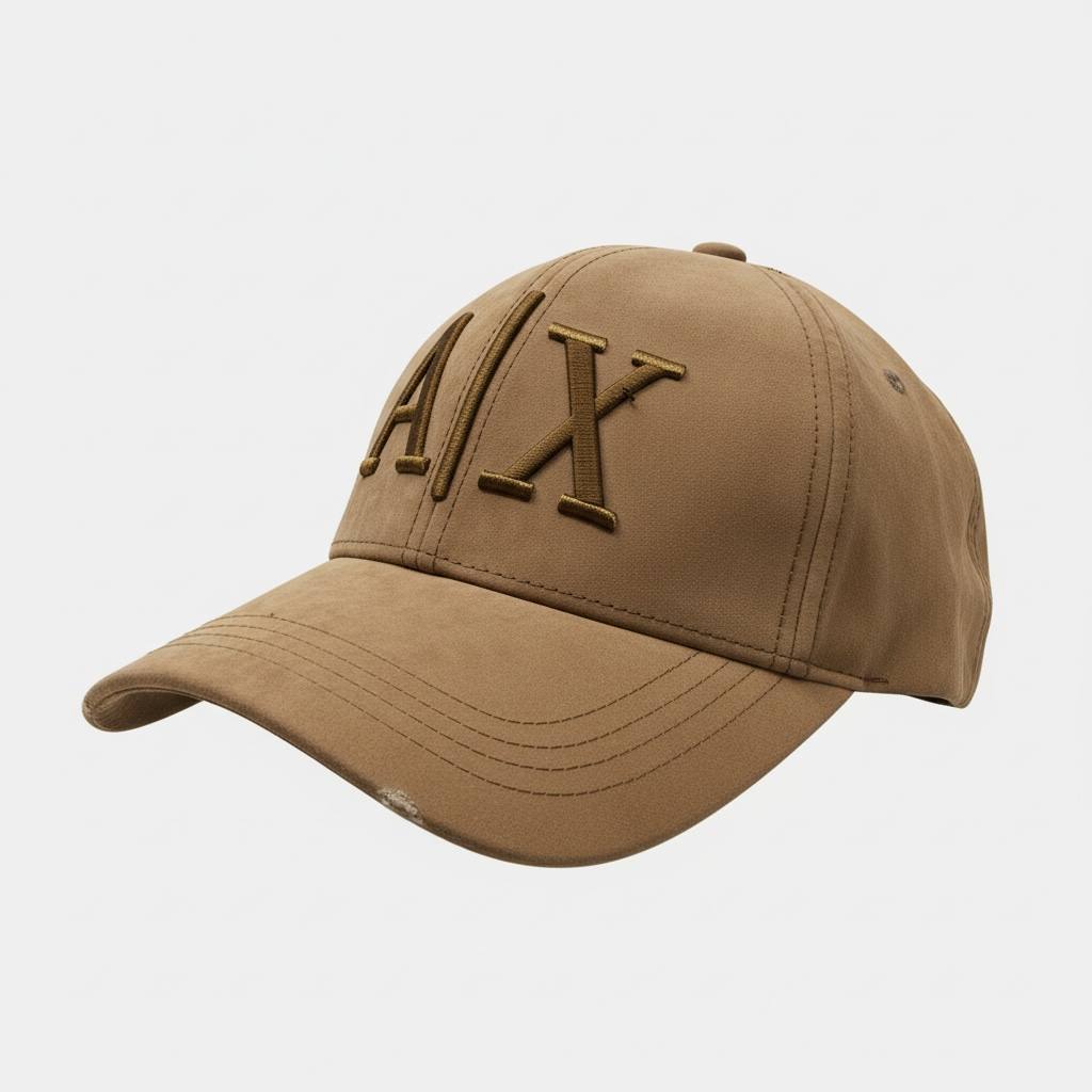 A|X Armani Exchange Beige Suede Cap 🤎🧢✨🔥