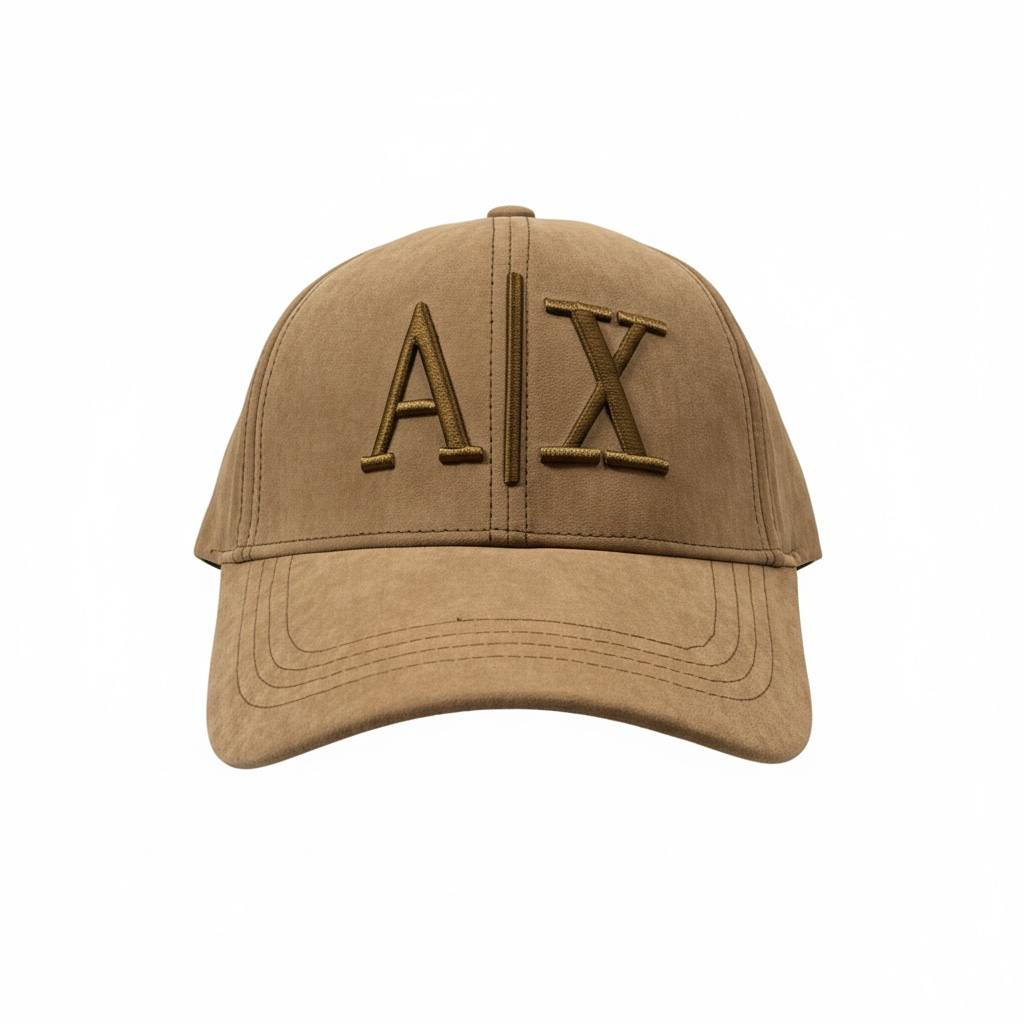 A|X Armani Exchange Beige Suede Cap 🤎🧢✨🔥