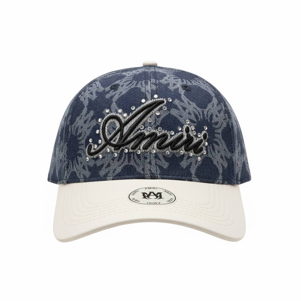 AMIRI Script Studded Blue Cap 💙✨🧢
