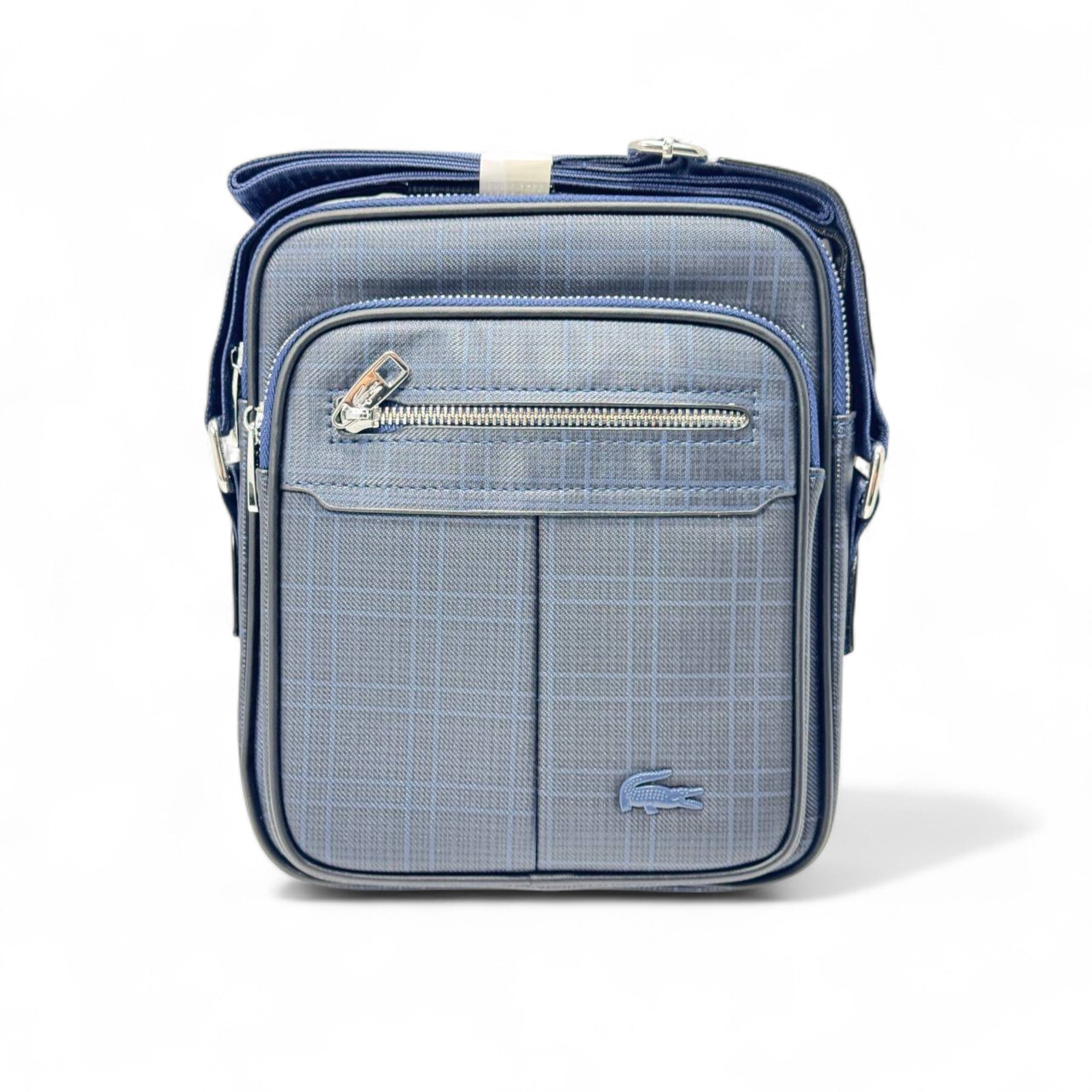 Lacoste Men's Crossbody Bag | Stylish Checkered Travel Bag ππ