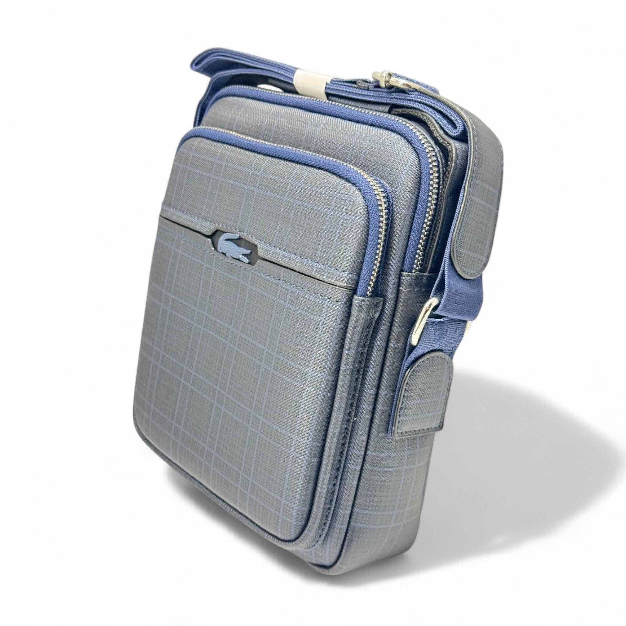 Lacoste Men's Compact Crossbody Bag | Checkered Urban Style ππ