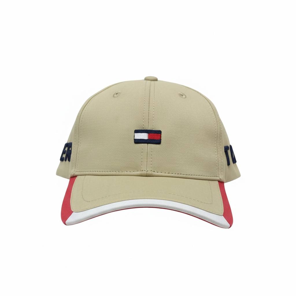 Tommy Hilfiger Beige Signature Flag Cap 🤎🧢🇺🇸