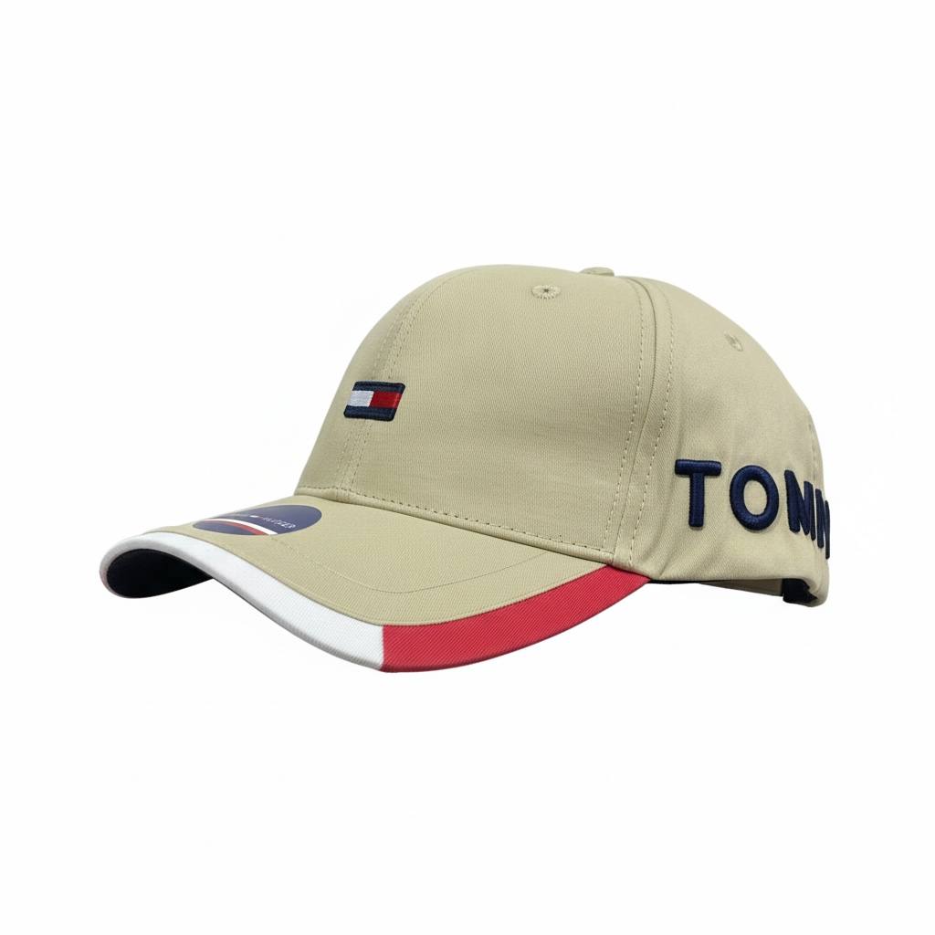 Tommy Hilfiger Beige Signature Flag Cap 🤎🧢🇺🇸