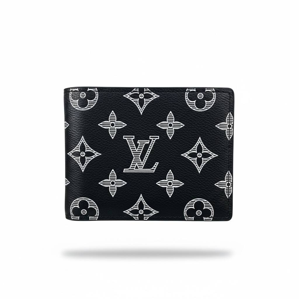 Louis Vuitton Black & White Monogram Bifold Wallet 🖤🤍✨