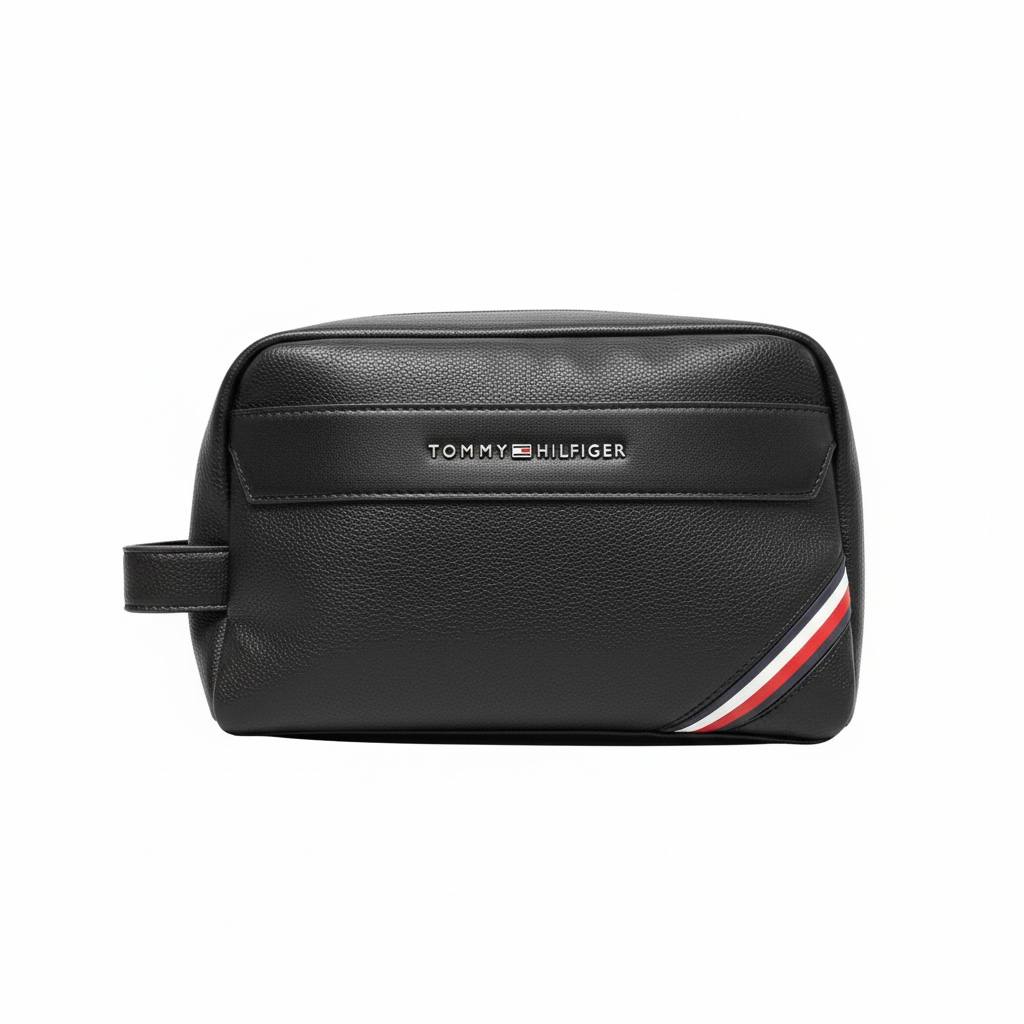 Tommy Hilfiger Premium Black Toiletry Pouch 🖤✈️