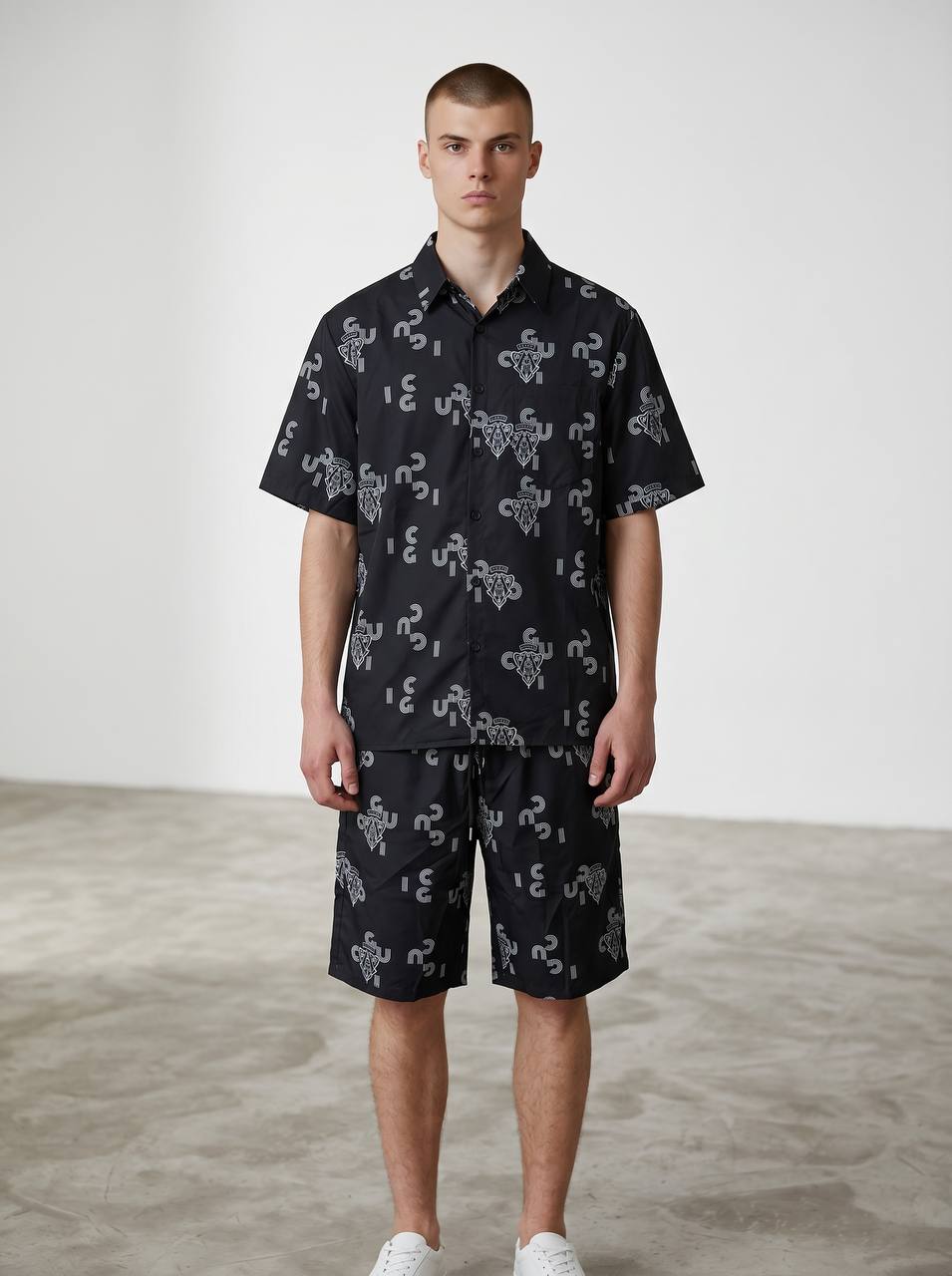 Gucci Monogram Co-Ord Set – Black Luxury Summer Set 🖤🔥
