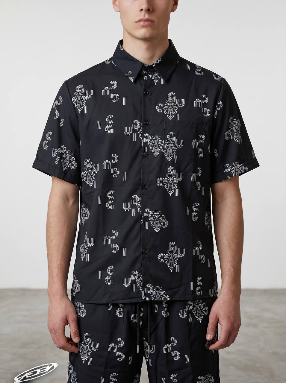 Gucci Monogram Co-Ord Set – Black Luxury Summer Set 🖤🔥