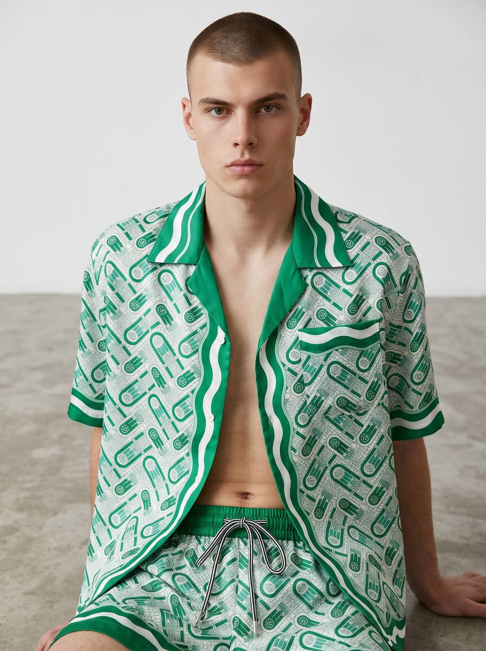Casablanca Resort Co-Ord Set – Emerald Luxury Summer Outfit 💚🌴