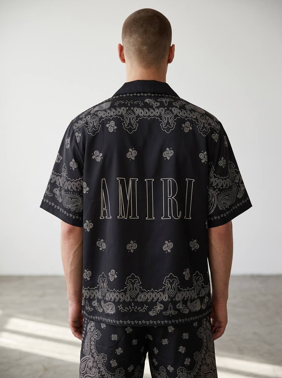 Amiri Paisley Silk Shirt โ Black Luxury Resort Shirt ๐คโจ