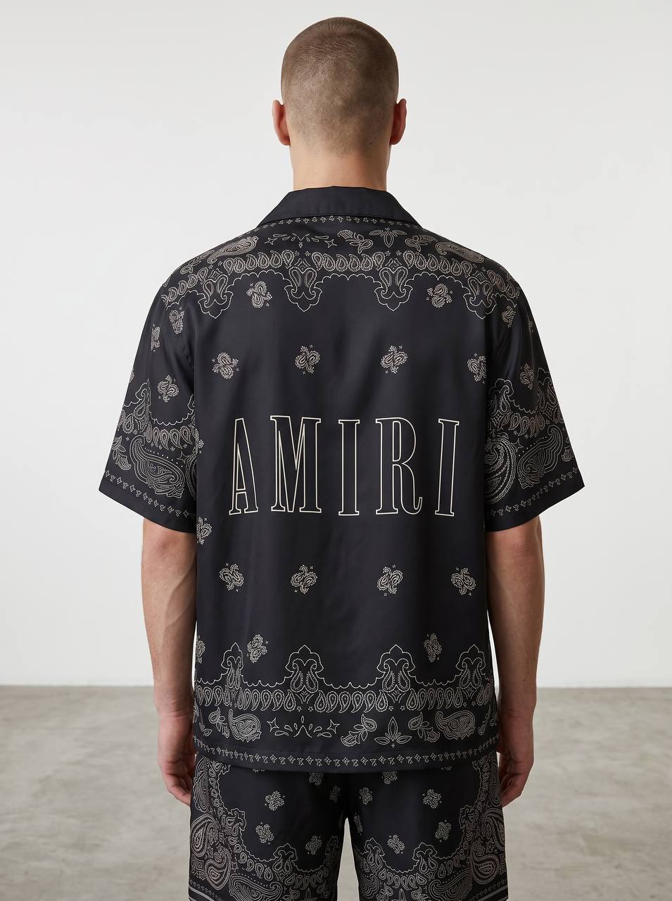 Amiri Paisley Silk Shirt โ Black Luxury Resort Shirt ๐คโจ
