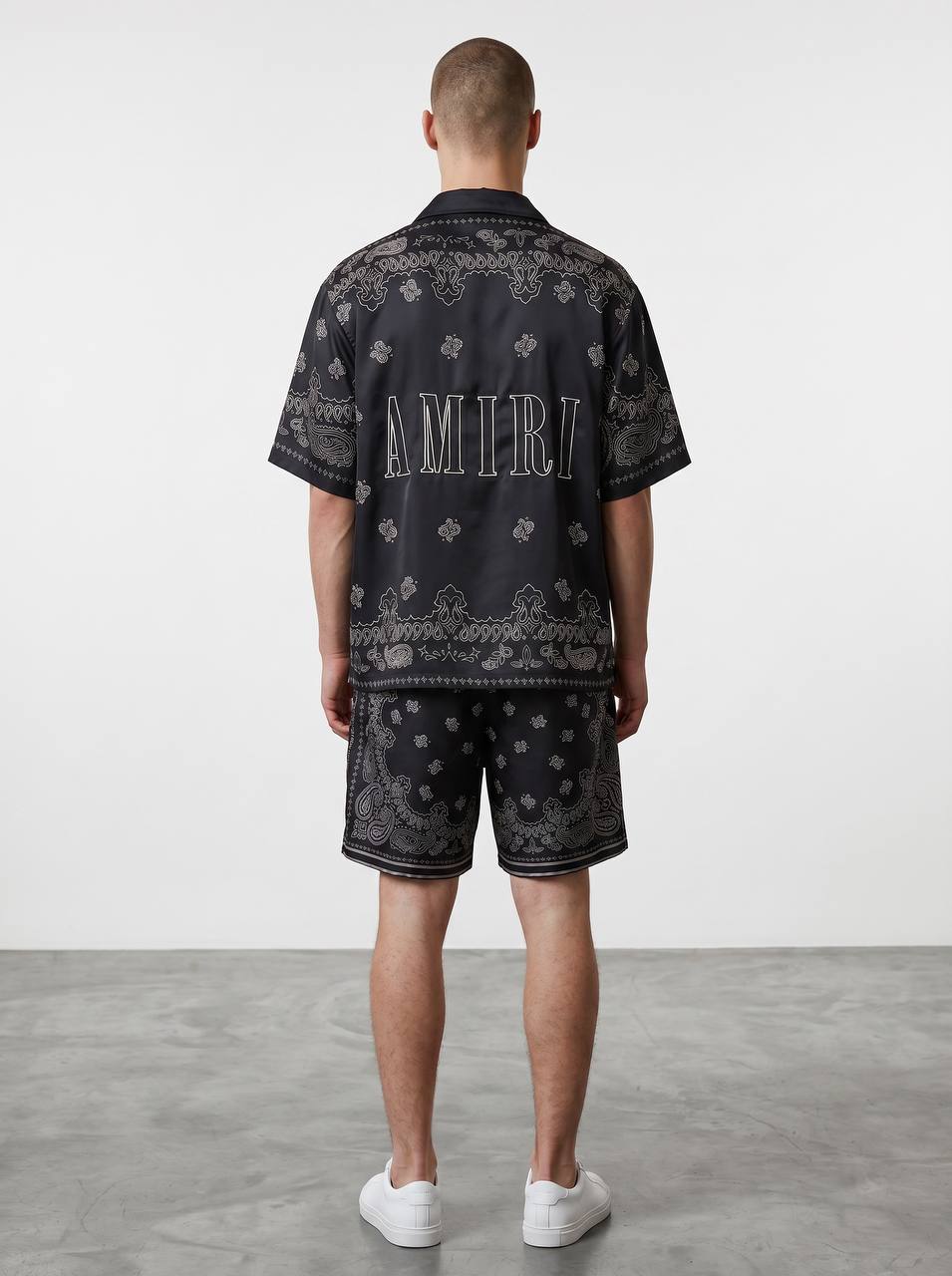 Amiri Paisley Silk Shirt โ Black Luxury Resort Shirt ๐คโจ