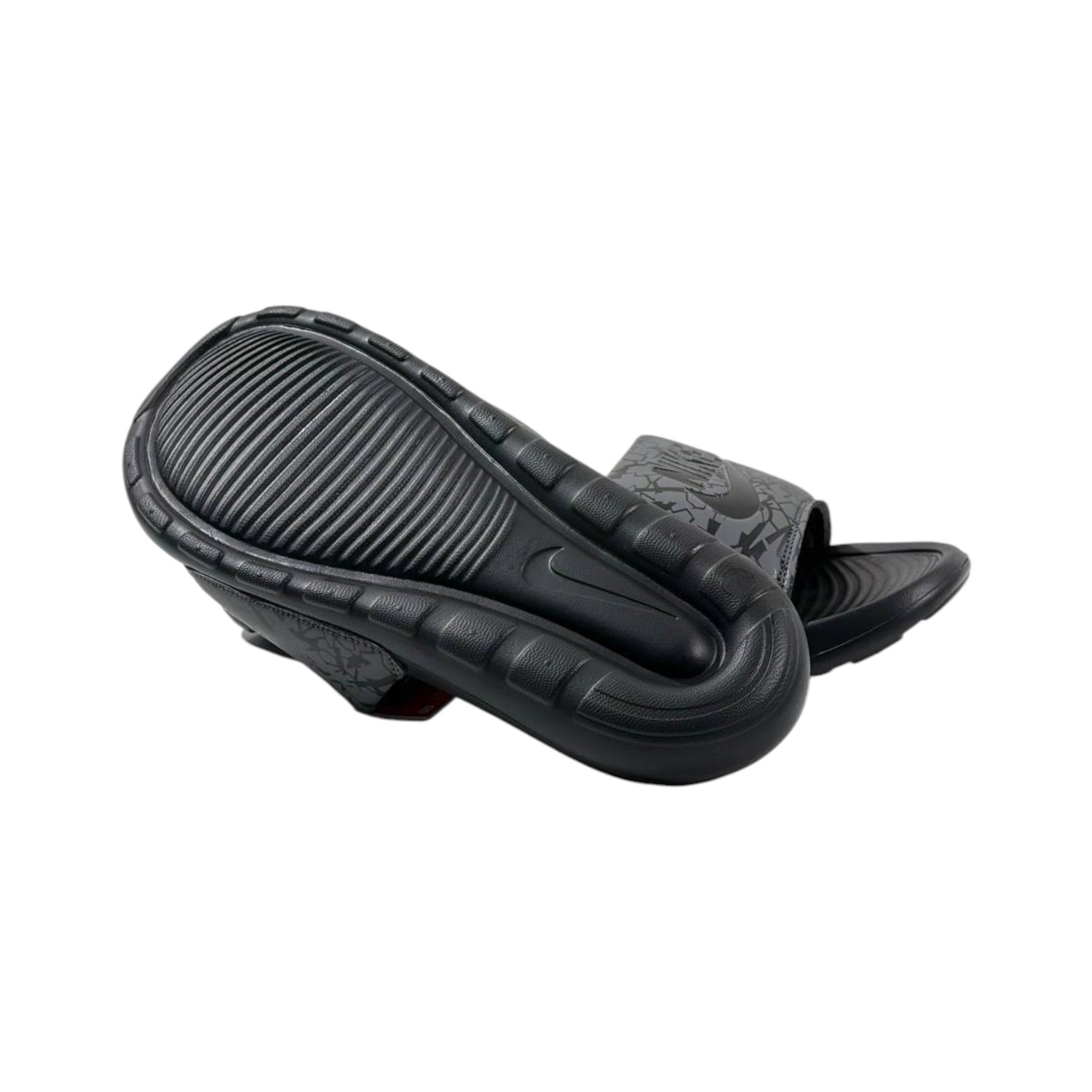 Nike Urban Crackle Slides – Grey/Black Edition ⚡🩶