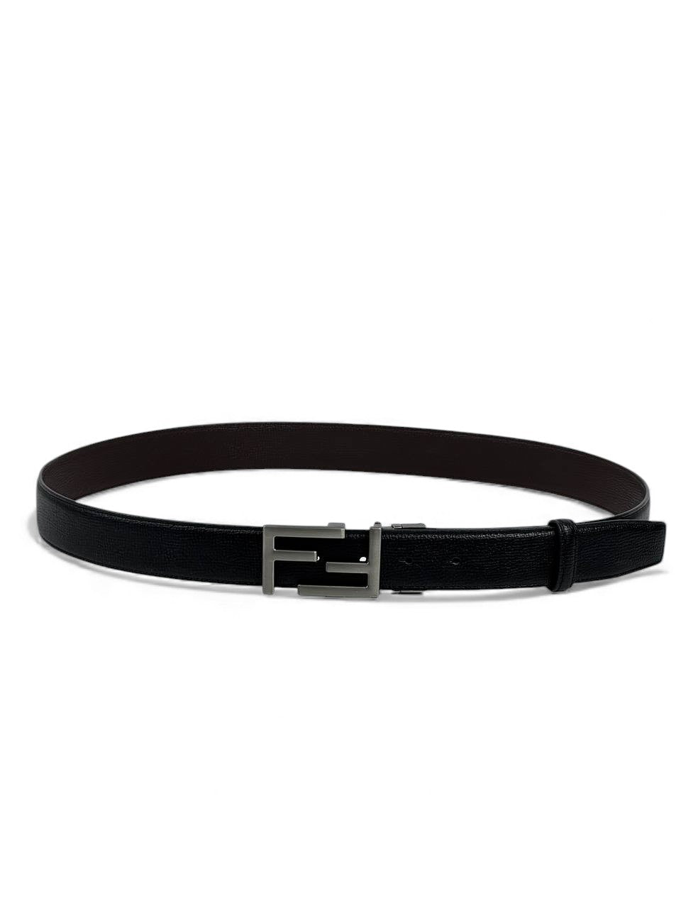 🖤 Fendi Reversible Leather Belt with FF Buckle – 120cm 🤎✨