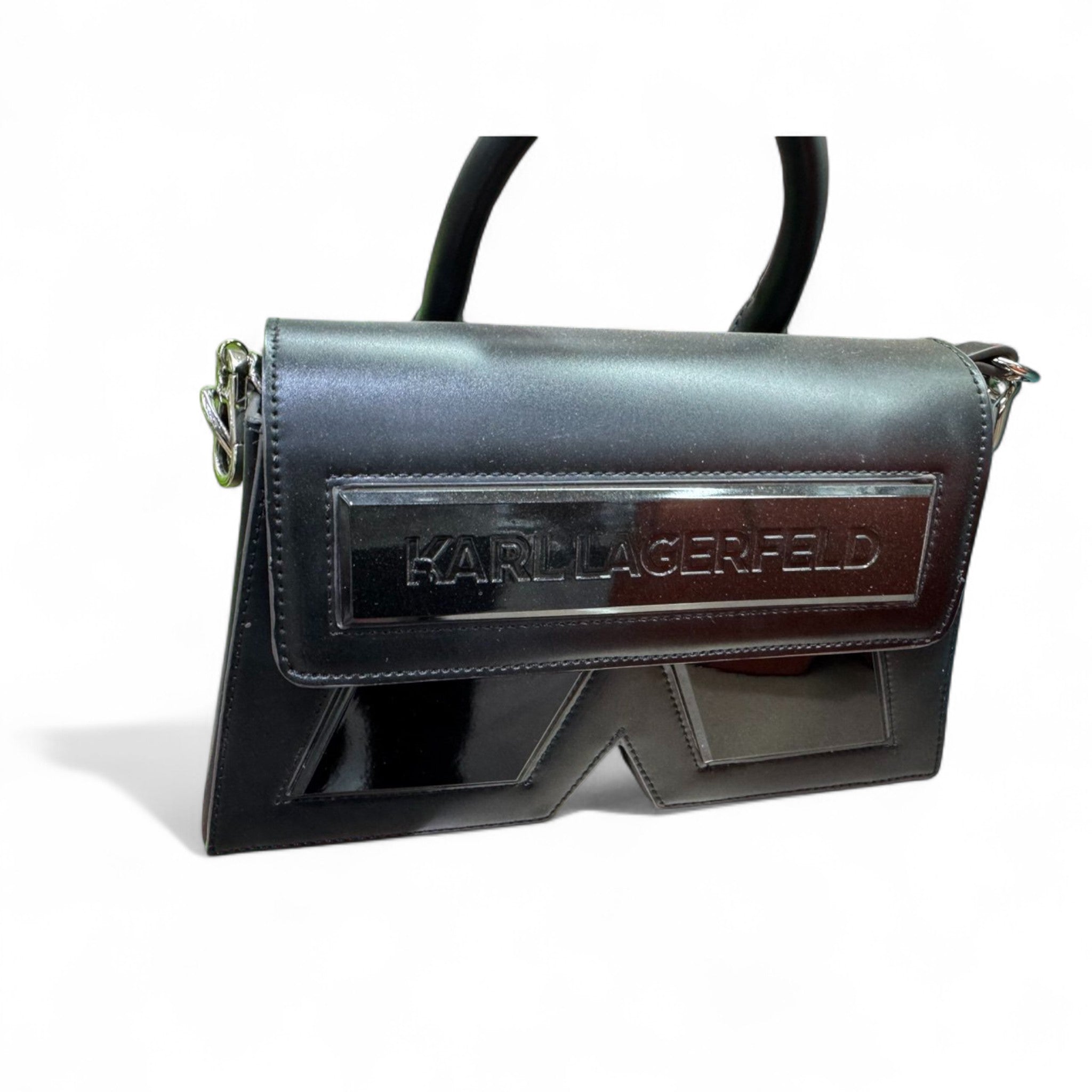 Black Karl Lagerfeld Sculpted Bag ๐ค๐ถ๏ธ โ Power Meets Precision