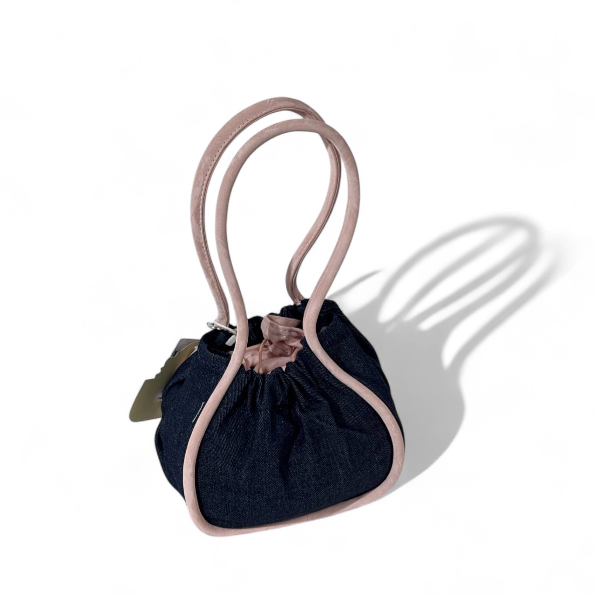 MERGE x SABINA Mini Tote – Super Sun Denim with Pink Trim