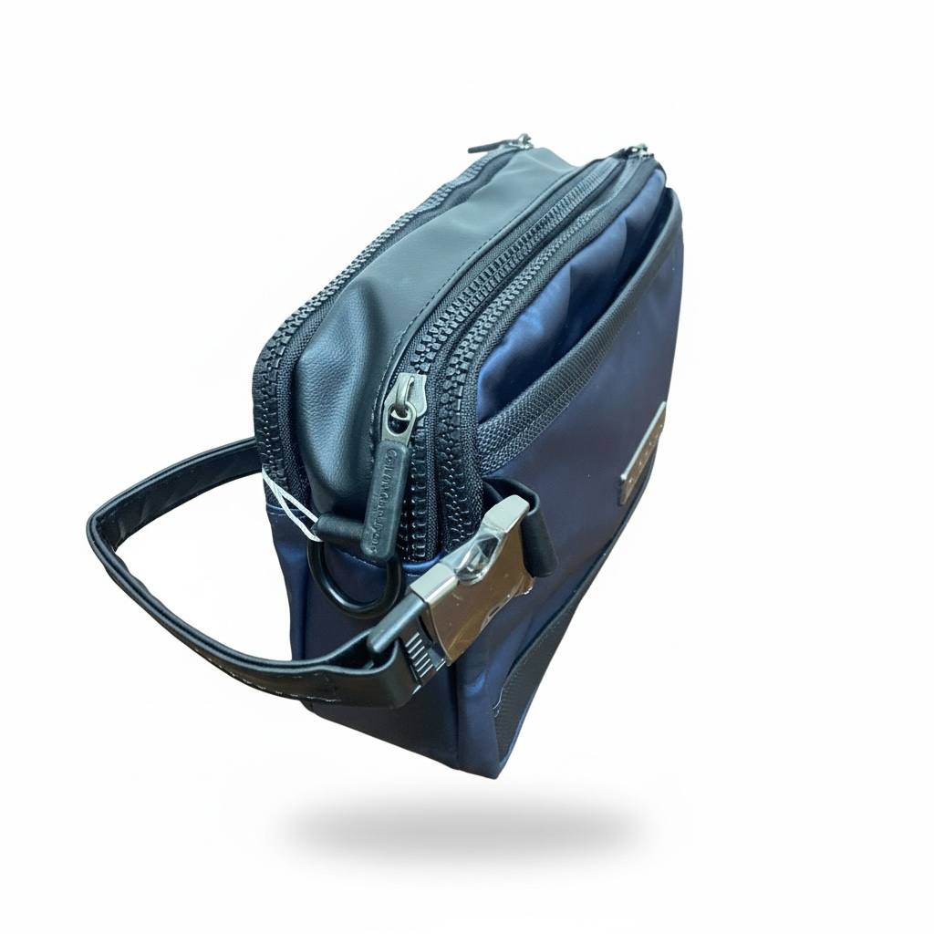 Calvin Klein Jeans Blue Travel Toiletry Bag 💙🧳 | Modern Zip Wash Pouch