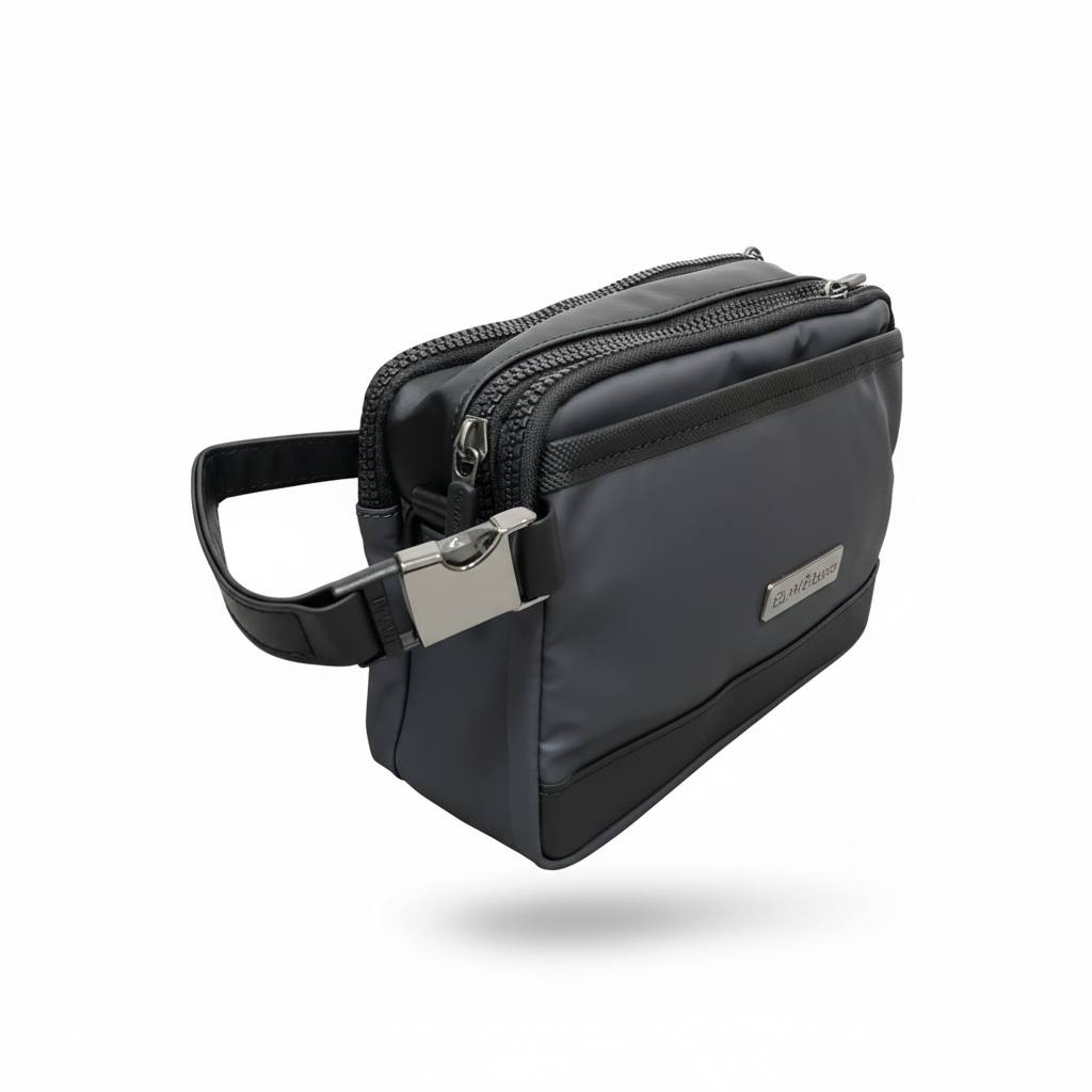 Calvin Klein Jeans Grey Travel Toiletry Bag 🩶✨ | Minimalist Zip Wash Pouch