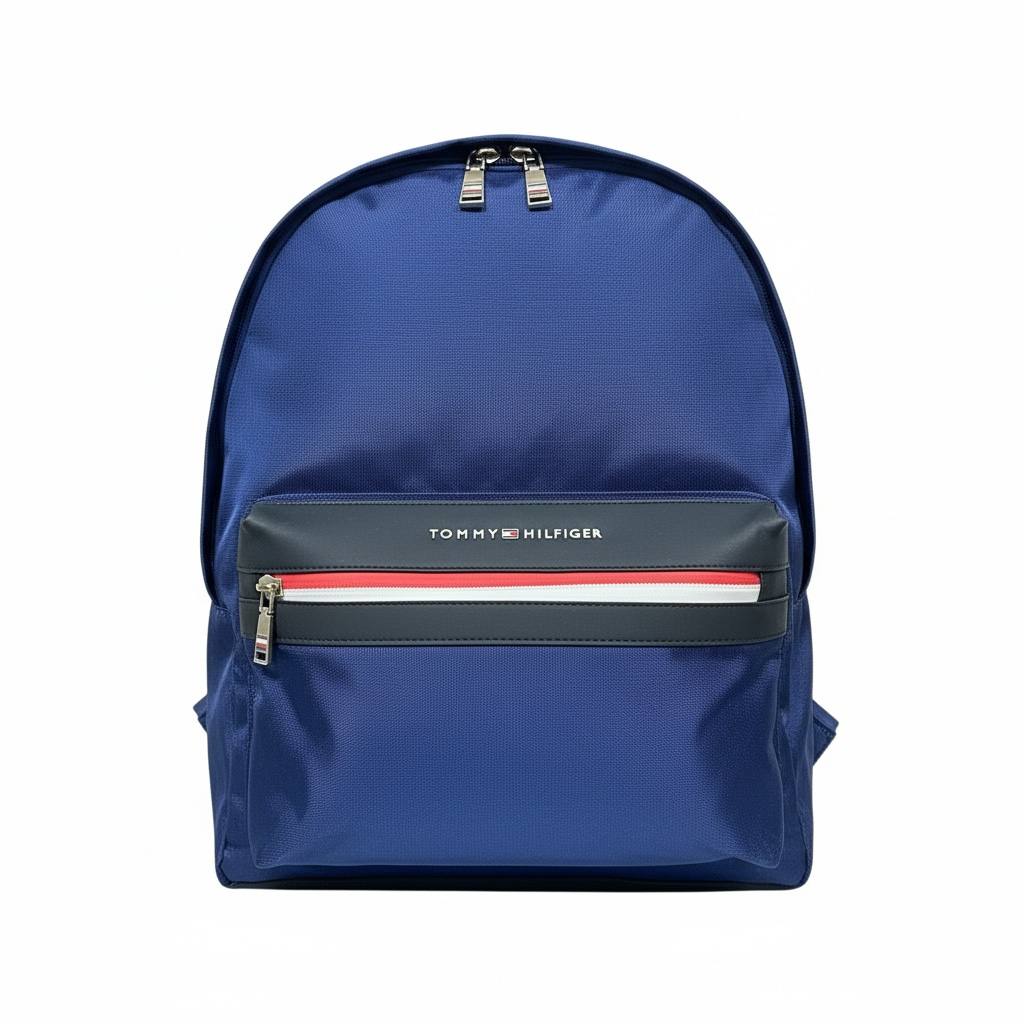 Tommy Hilfiger Blue Backpack 🎒 | Classic Everyday Laptop & Travel Bag