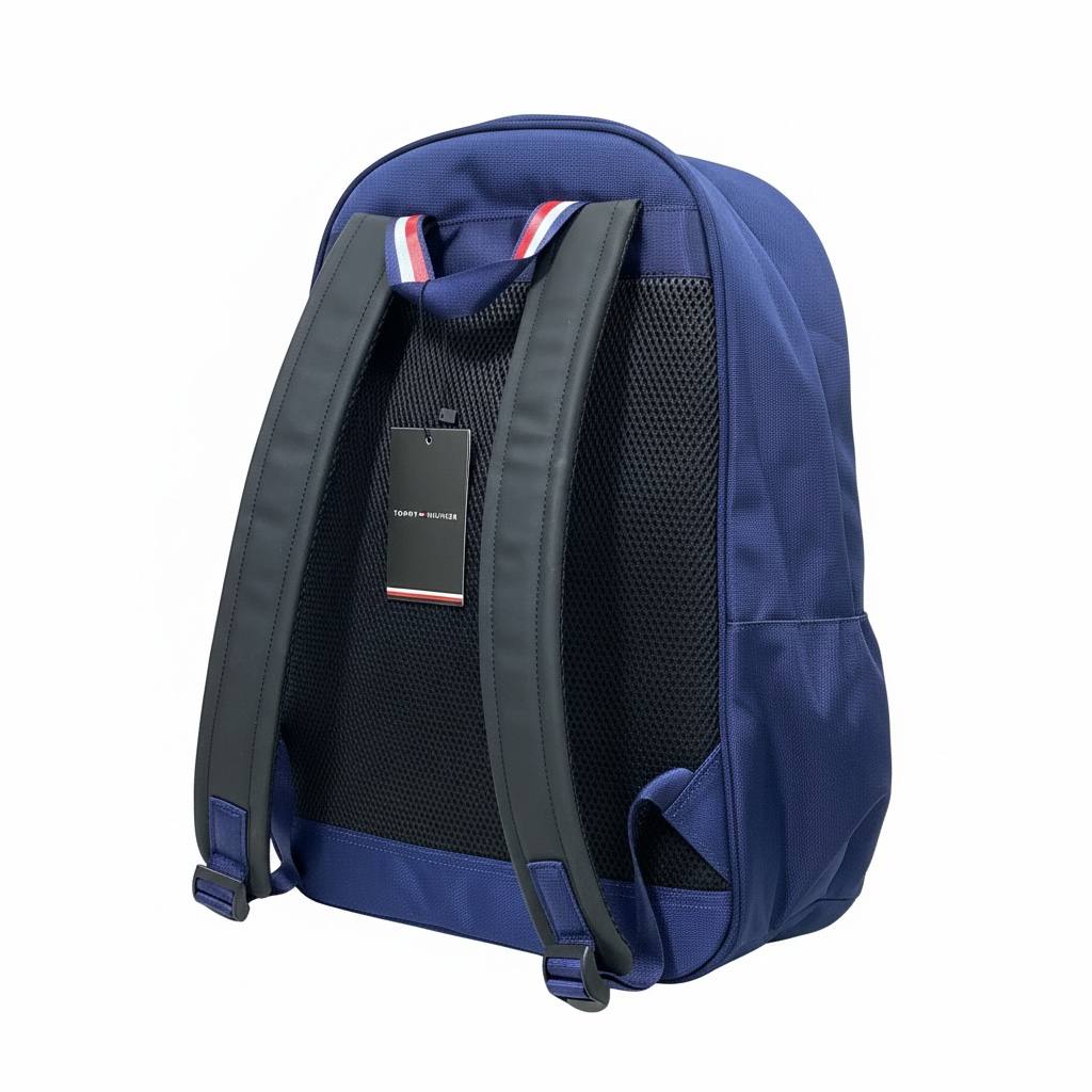Tommy Hilfiger Blue Backpack 🎒 | Classic Everyday Laptop & Travel Bag