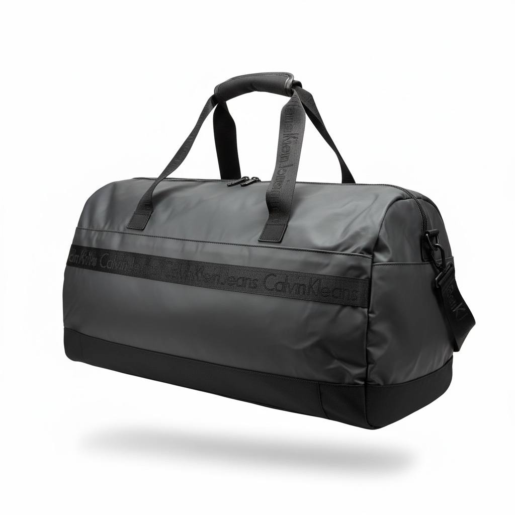 Calvin Klein Grey Weekender Duffle Bag 🩶 | Premium Travel & Gym Holdall